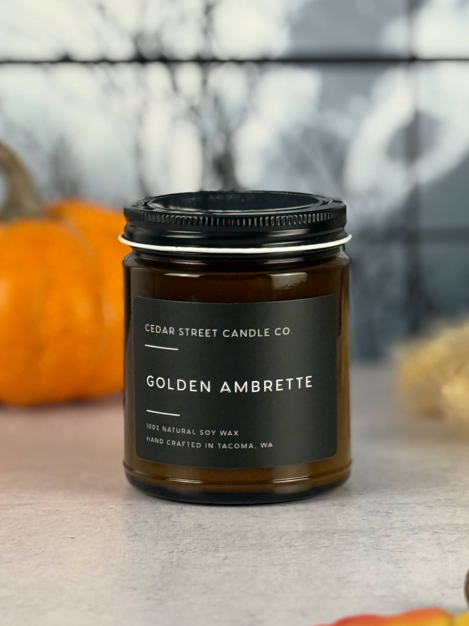 Golden Ambrette | 7.2 oz Soy Candle | *SEASONAL*