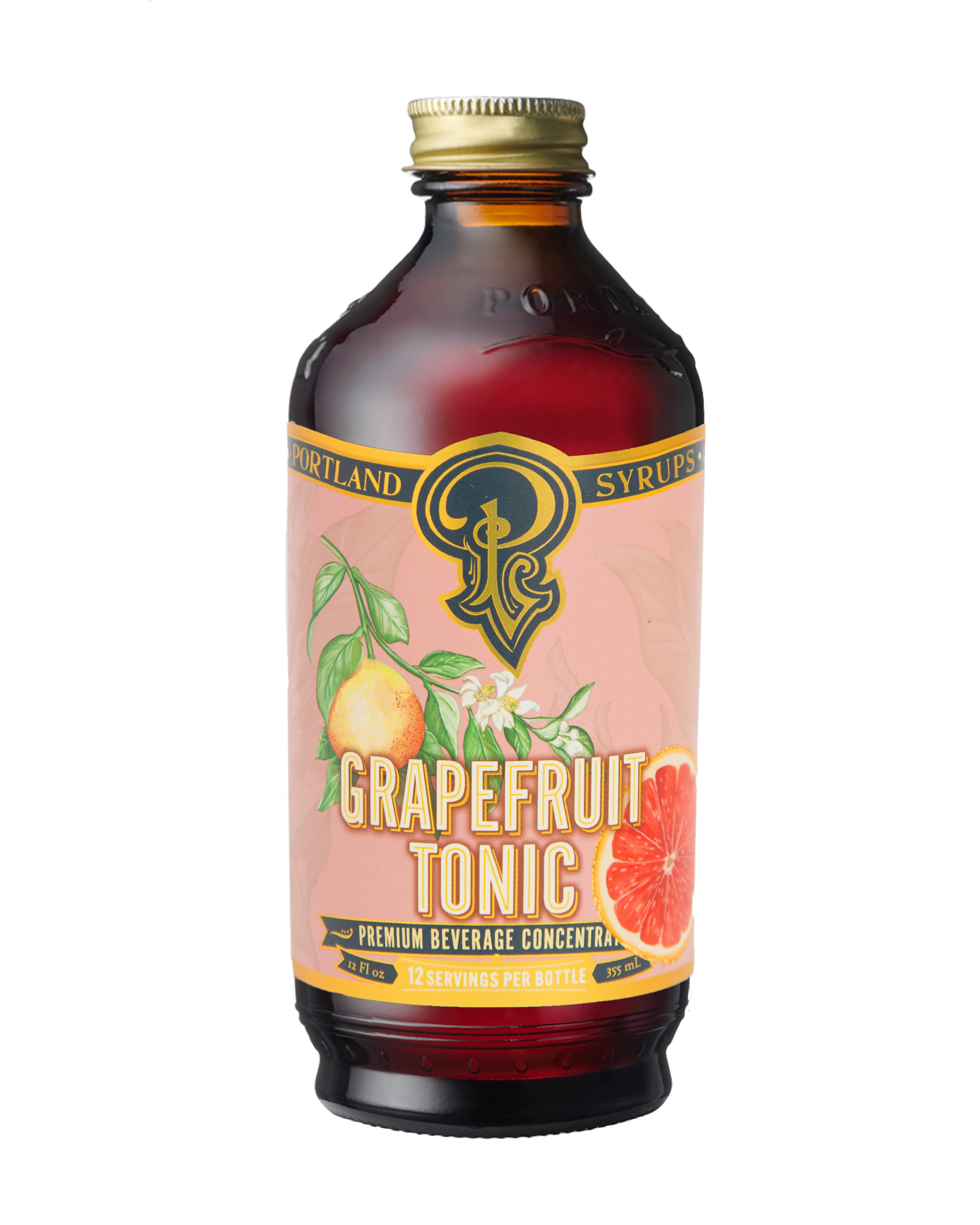 Grapefruit Tonic 12oz - cocktail / mocktail beverage mixer, photo 1 of 8
