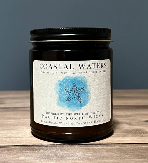 Coastal Waters Poured Candles