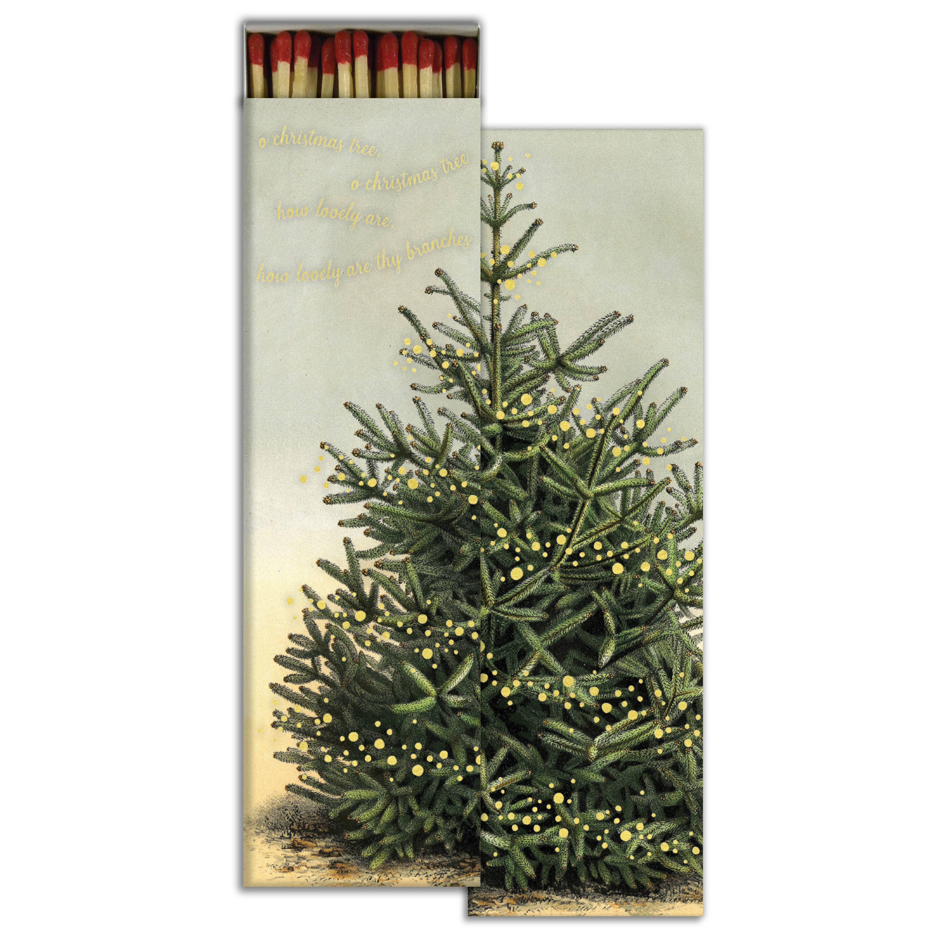 Matches - Oh, Christmas Tree - Gold Foil - Green, photo 1 of 2