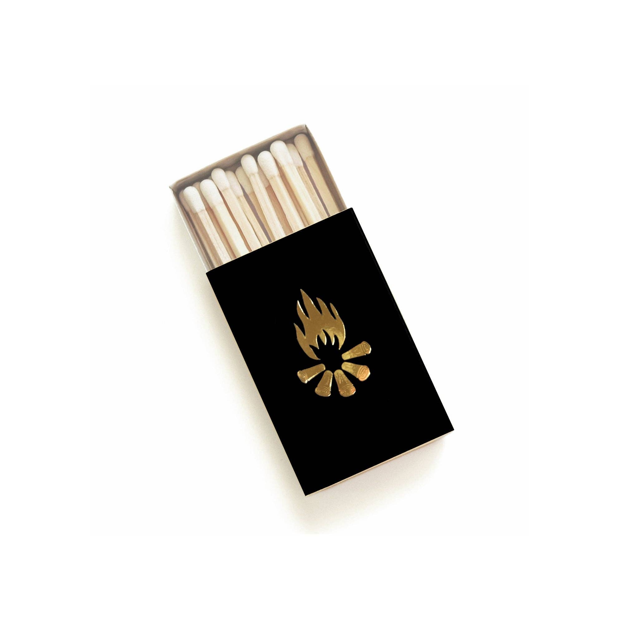 Gold Campfire Black Matchbox, photo 1 of 6