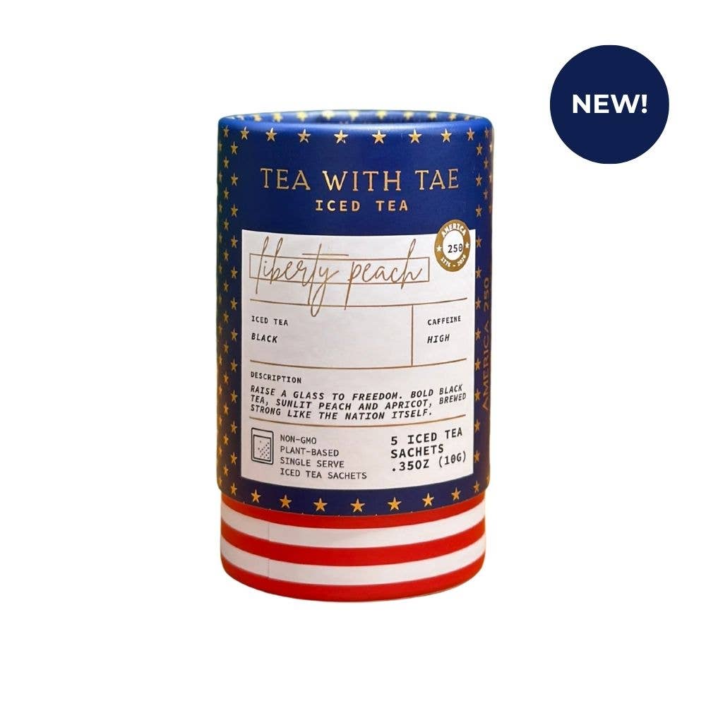 Liberty Peach Mini Tea Tube | Celebrate America's 250th Bday, photo 1 of 6