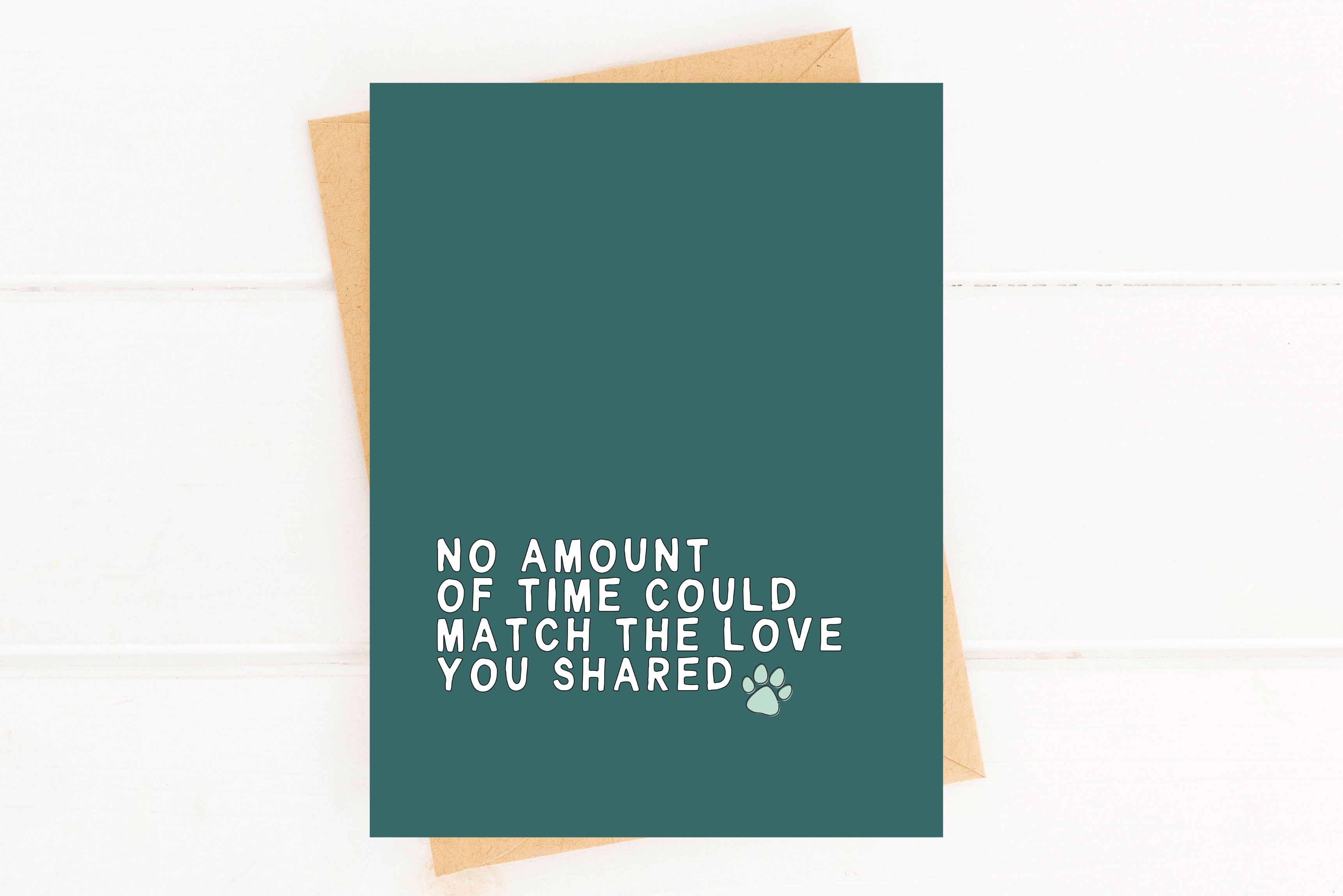 Sweet Pet Sympathy Card for Pet Loss Pet Parent Grief Card, photo 1 of 3