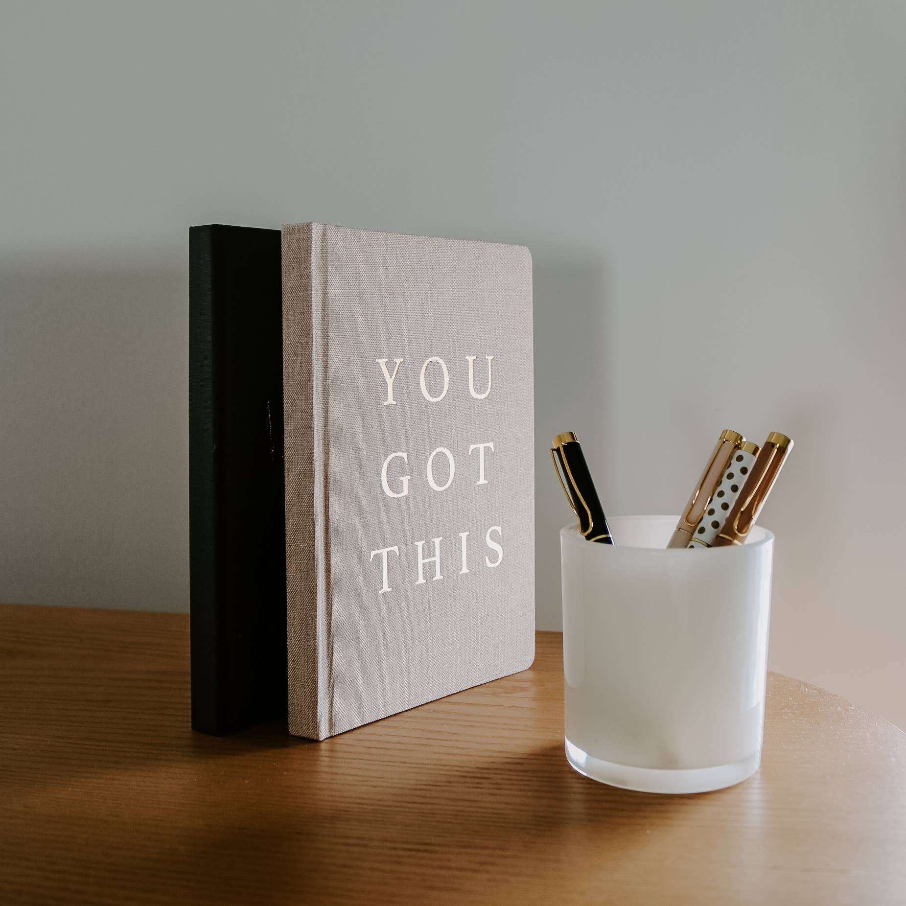 You Got This - Tan and Gold Foil Fabric Journal, photo 7 of 8