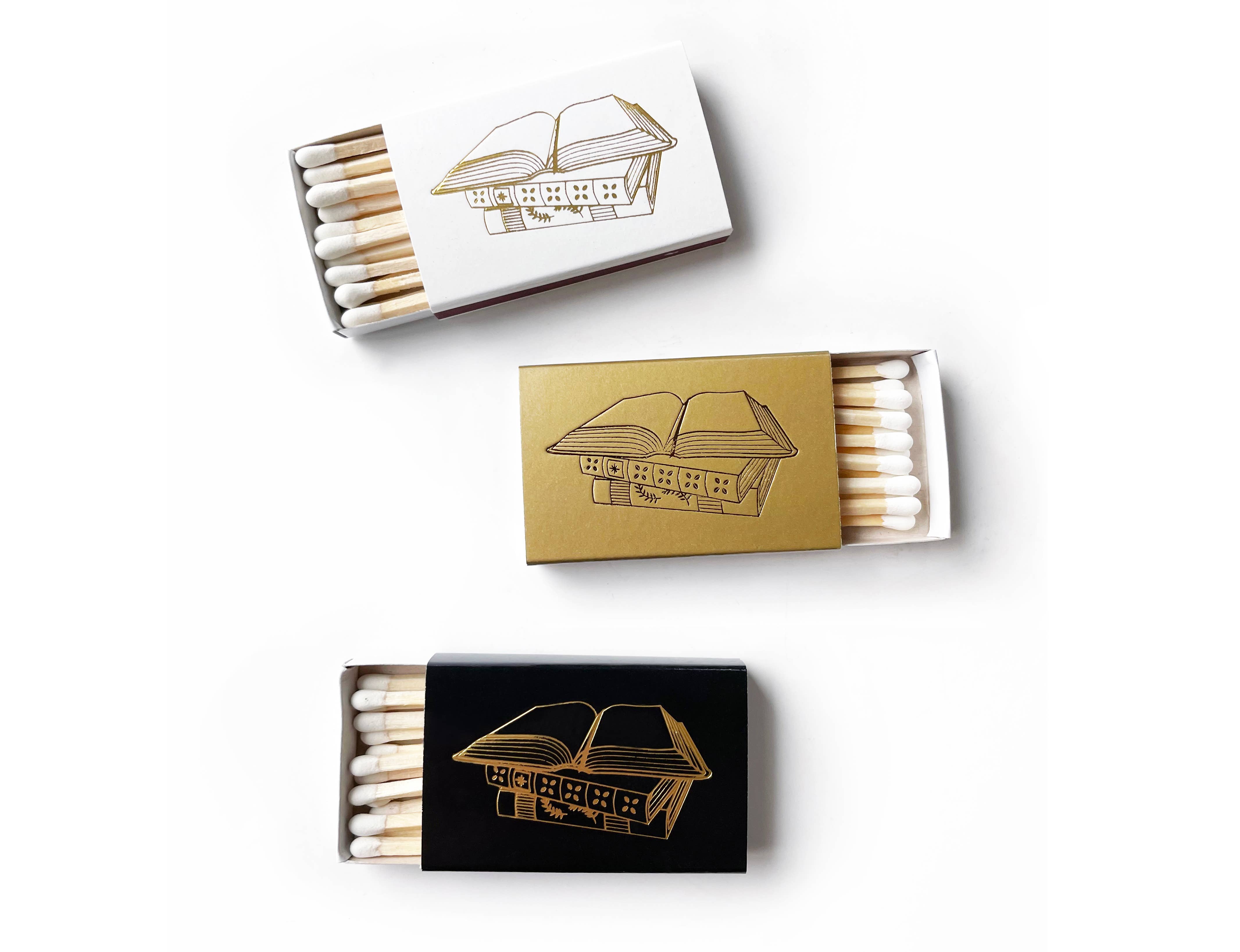 Book Lover Matchbox | Bibliophile Matches | Literary Candle, photo 3 of 6
