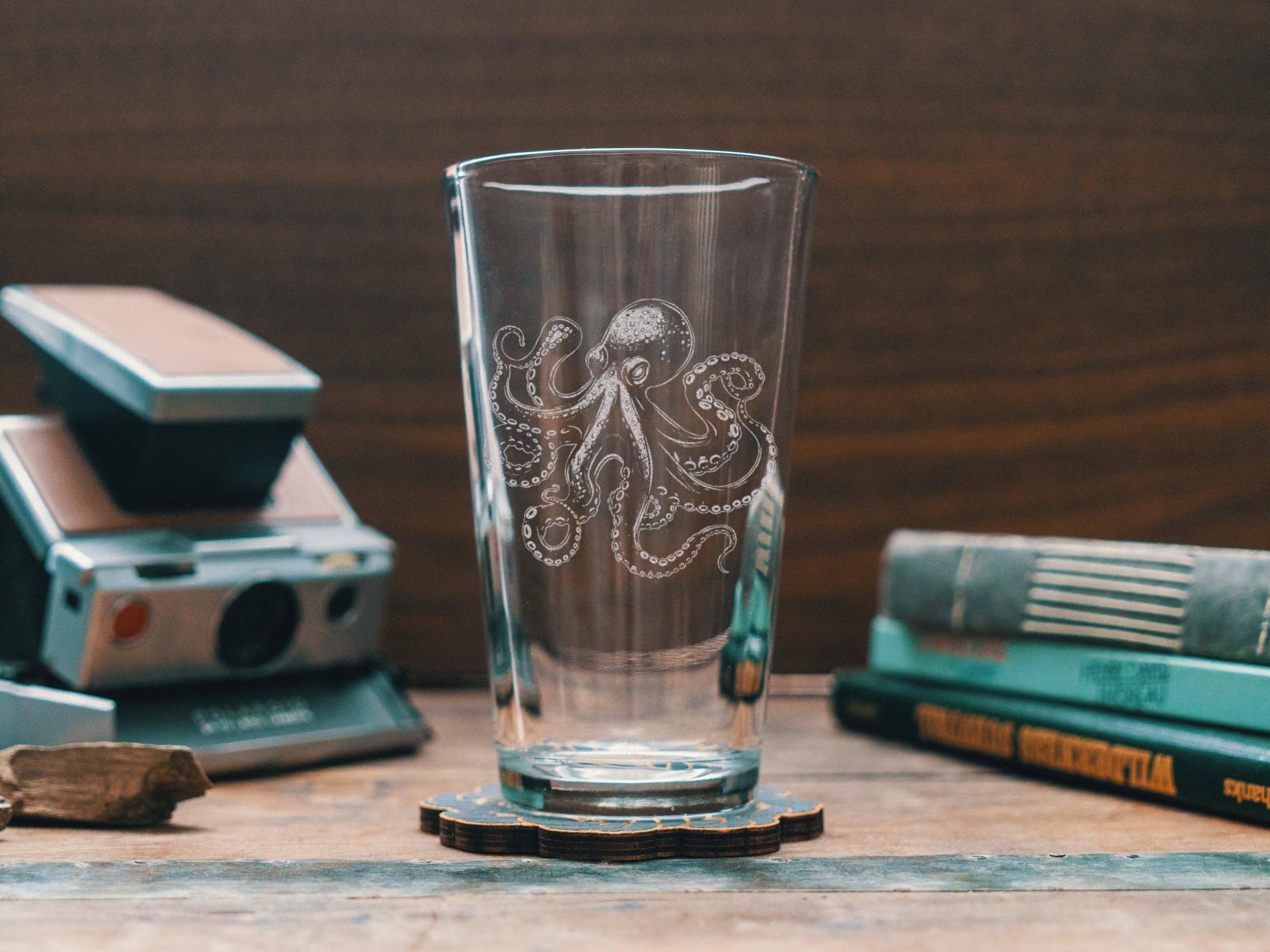 Kraken Octopus Glasses: Old Fashion ~ 12 oz, photo 4 of 5
