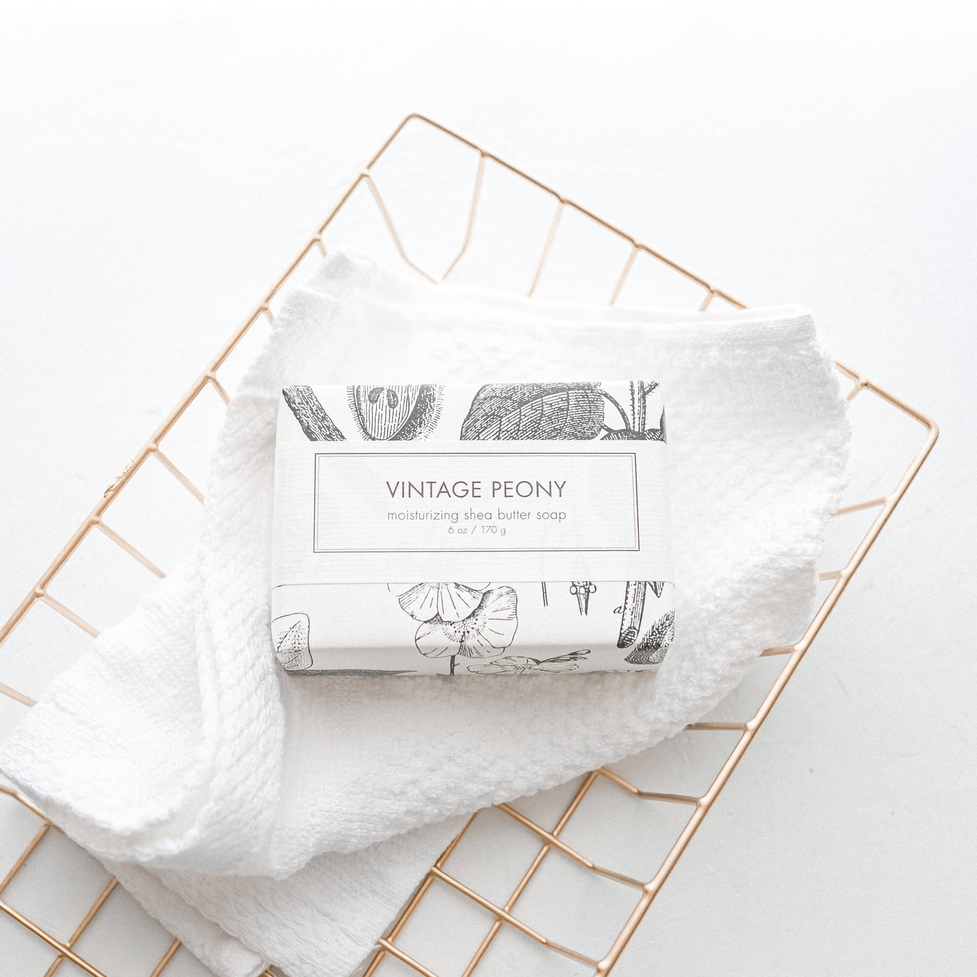 Vintage Peony Shea Butter Soap - Bath Bar, photo 3 of 8
