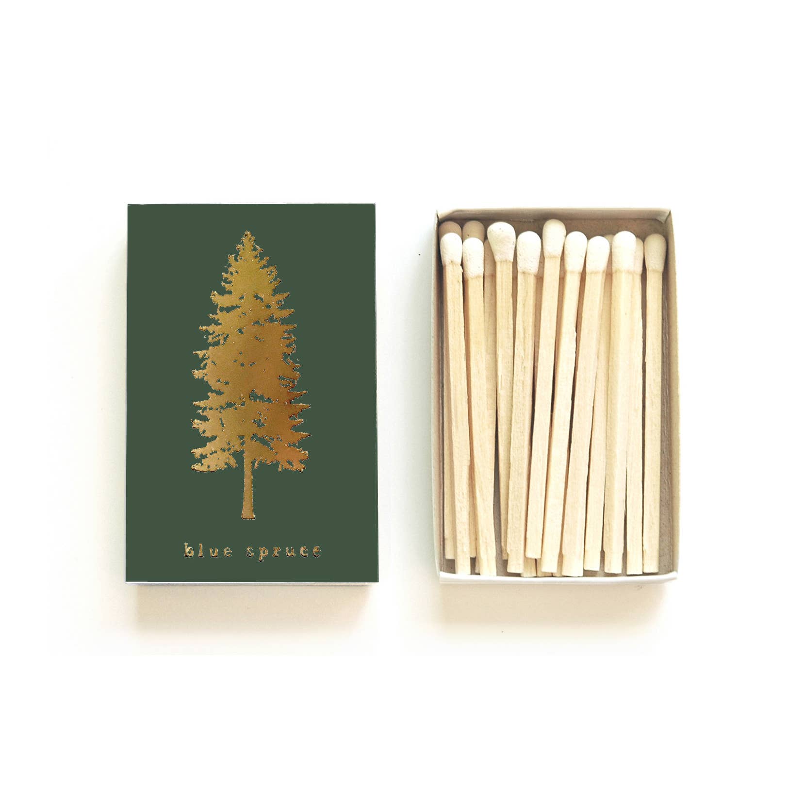 Blue Spruce Tree Matchbox | Pine Tree Match Box, photo 1 of 6