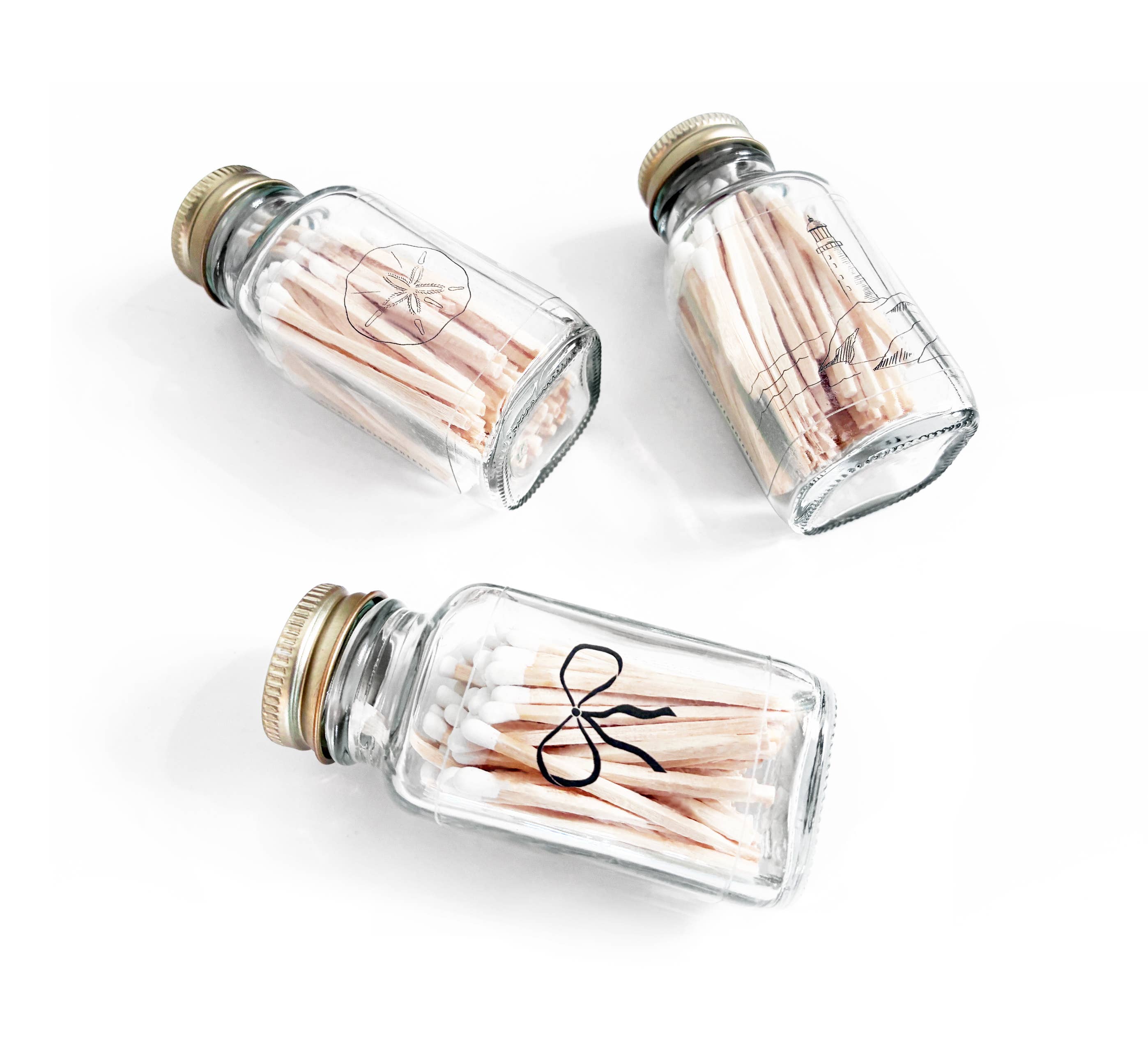 Lighthouse 2" White Match Jar | Rocky Point Match Holder, photo 8 of 8