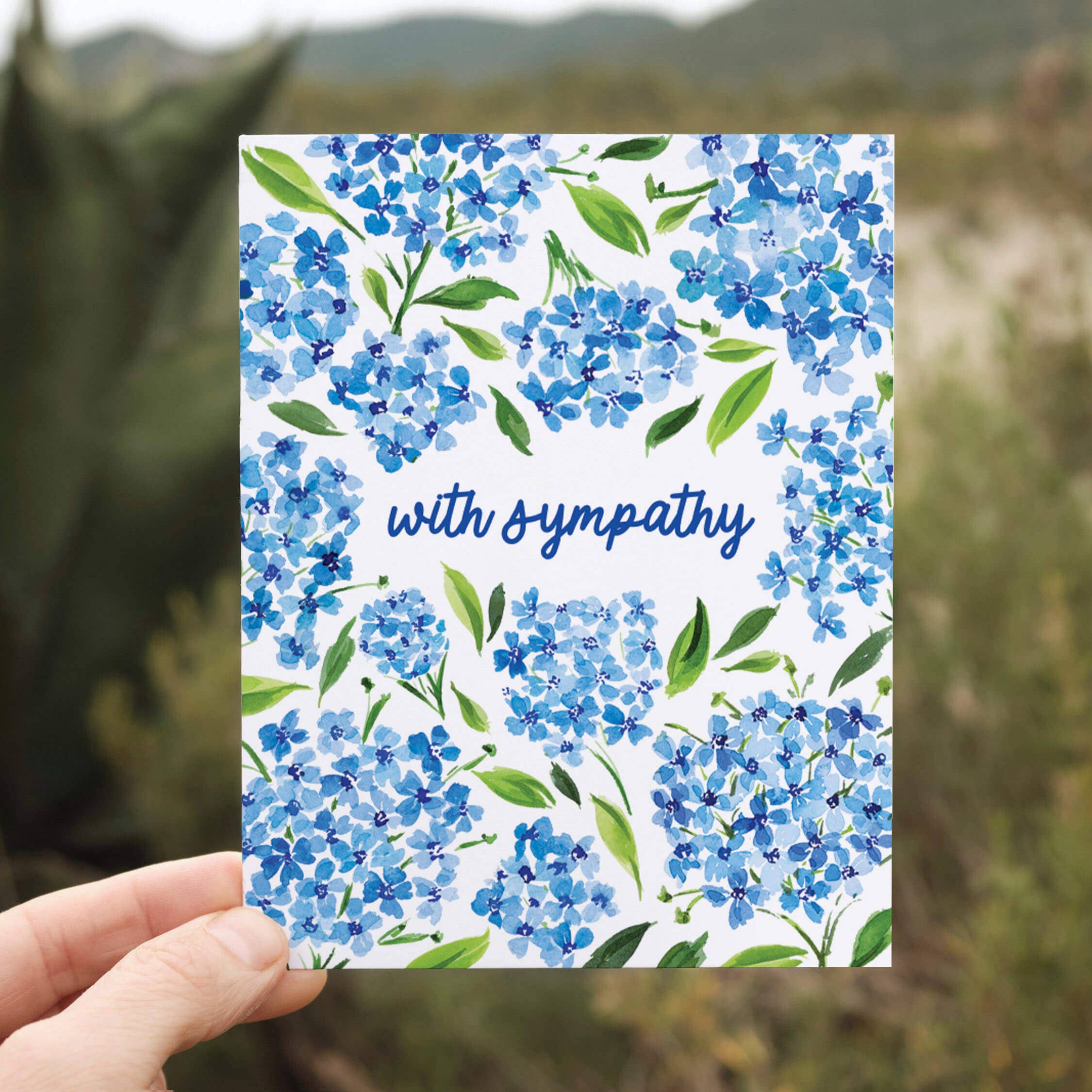 Sympathy Blue Flowers | Loss, Grief and Friendship, photo 4 of 5