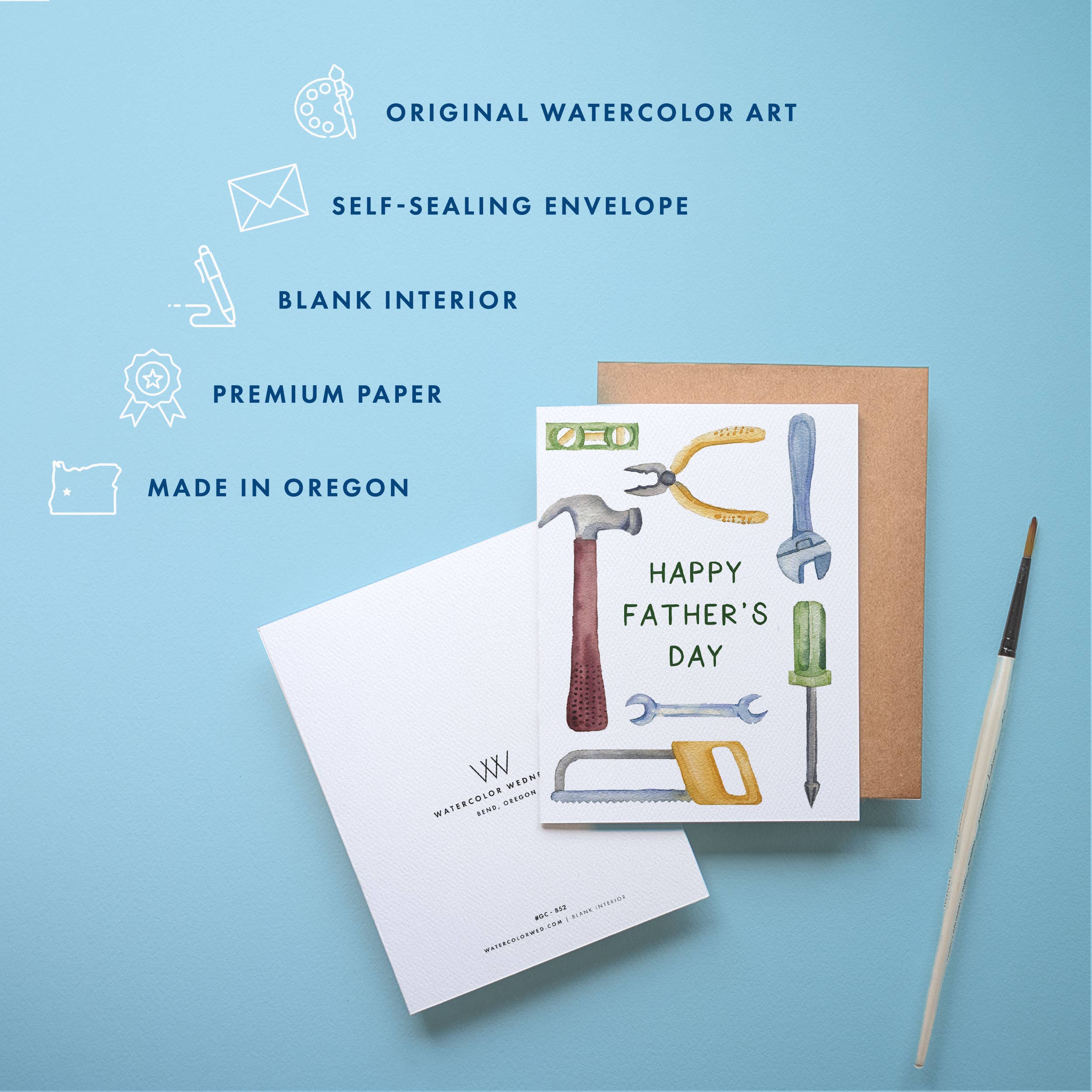 Father's Day Card | Handyman Dad and Tools Design, photo 2 of 4
