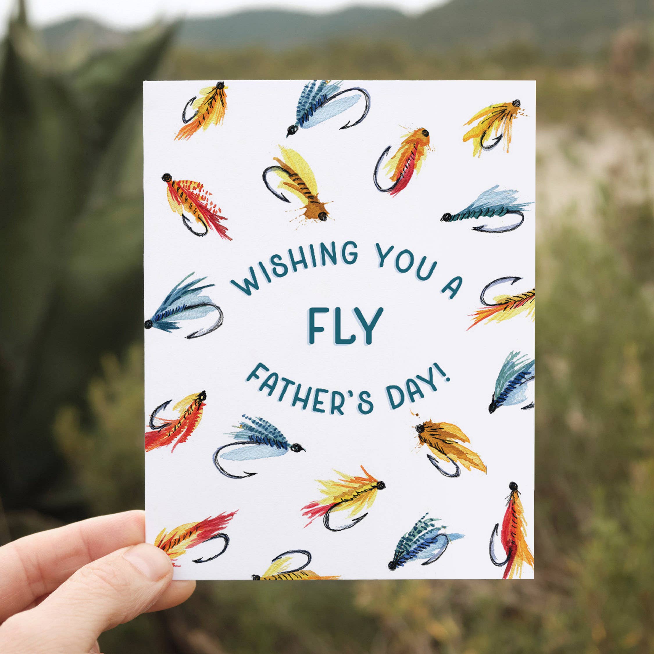 Fly Fishing Father’s Day Card | Funny Card for Dad, photo 3 of 4