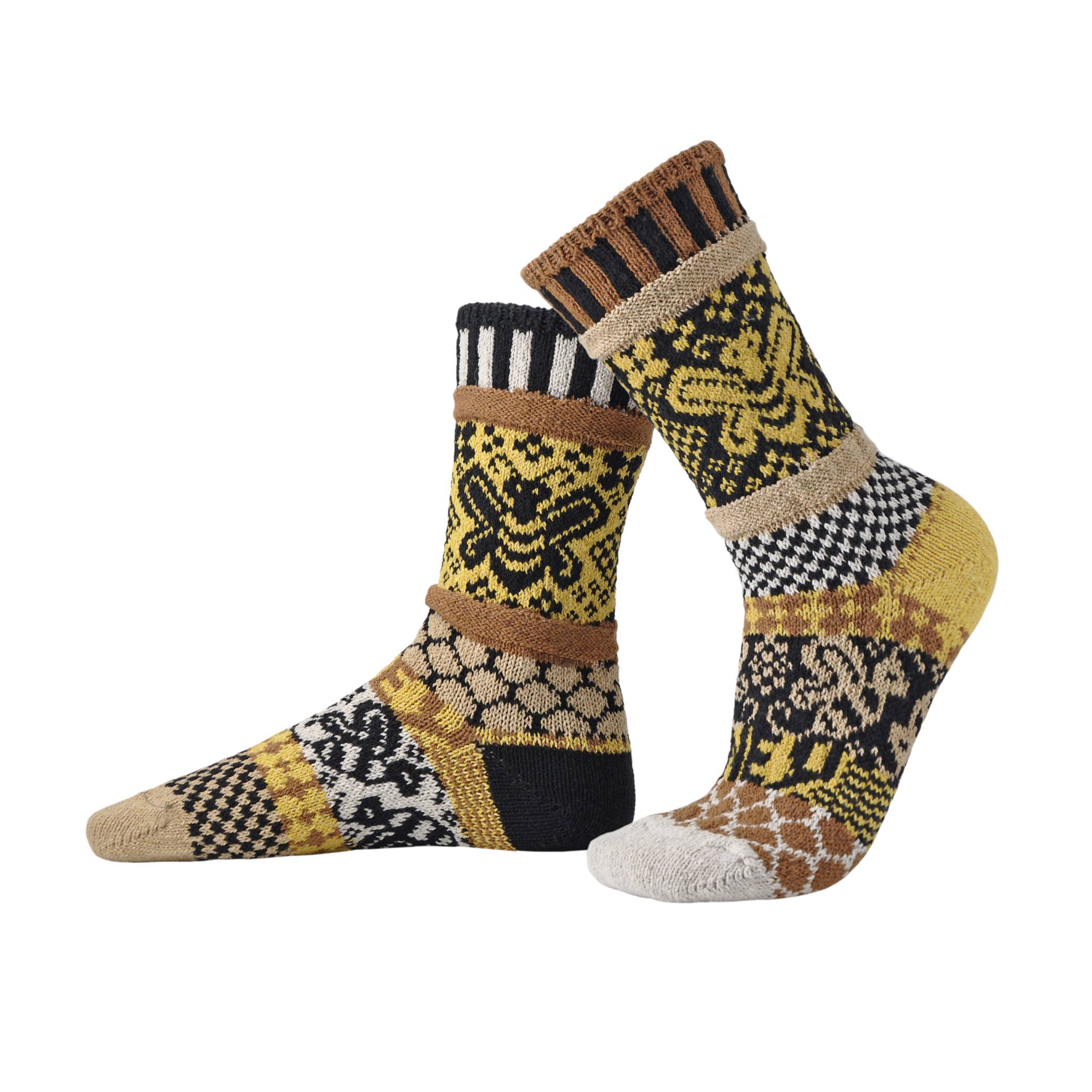 Honey Bee Crew Socks | Give Back to Help Save Pollinators: XL (Women 12+ / Men 11-14), photo 1 of 4