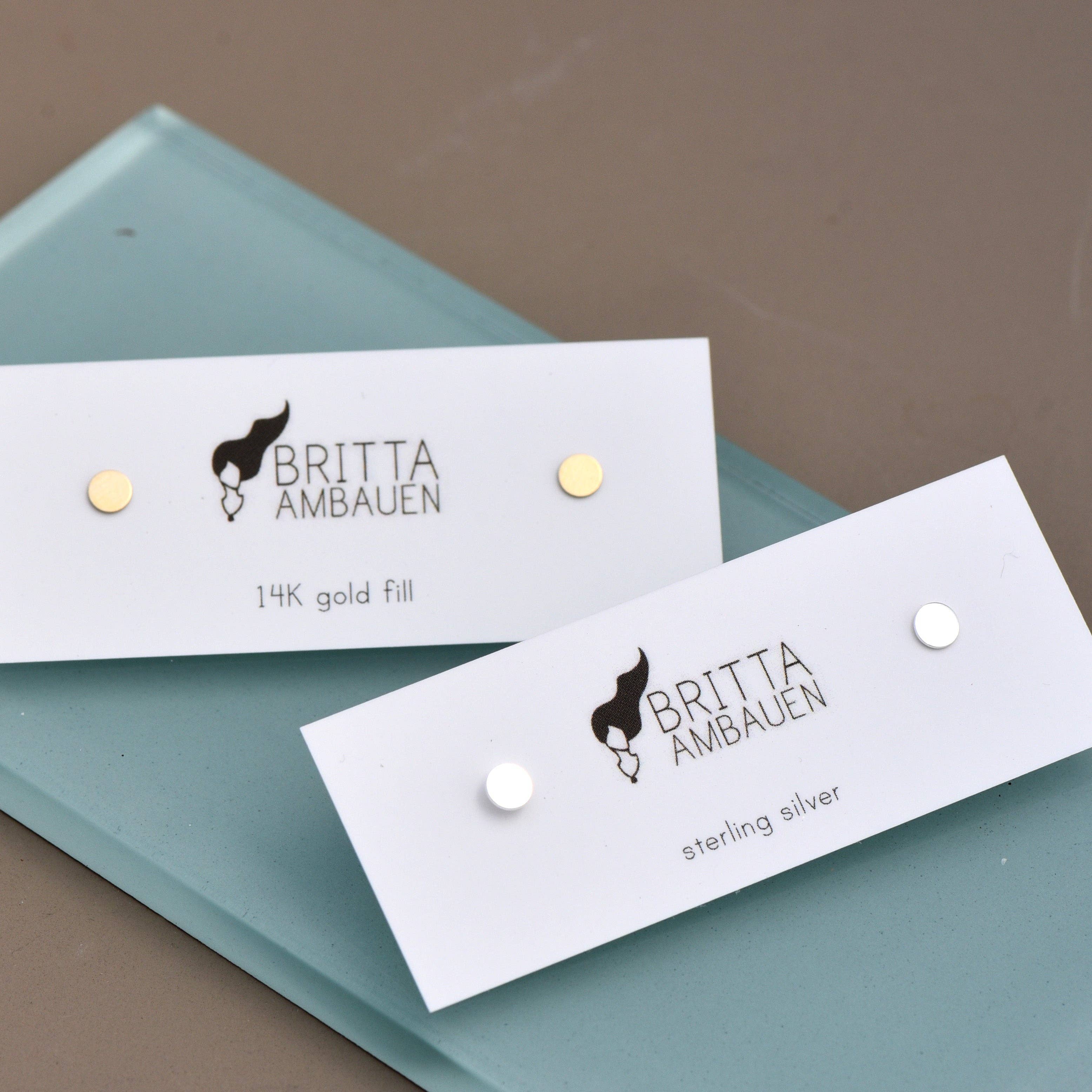 La Pointe Post Earrings: 14k gold fill, photo 3 of 7