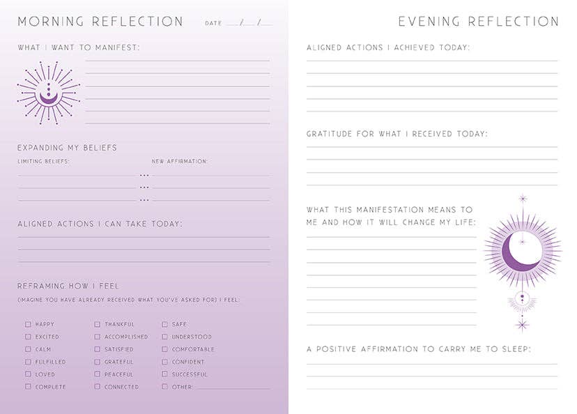 Manifesting: A Day and Night Reflection Journal, photo 4 of 6