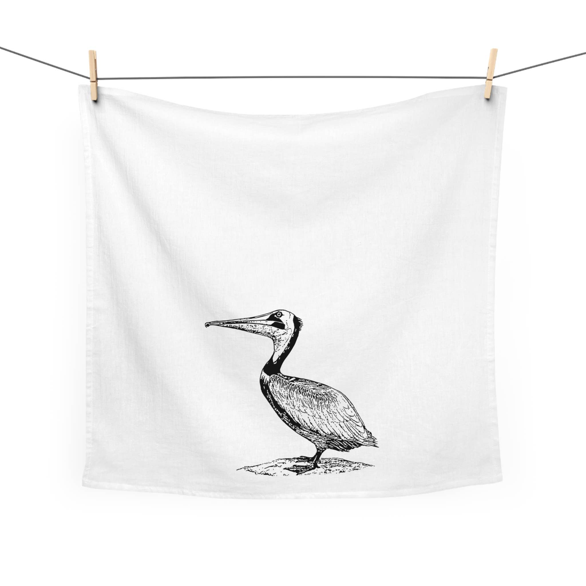 Brown Pelican 100% Organic Cotton Printed Kitchen Tea Towel, photo 2 of 6