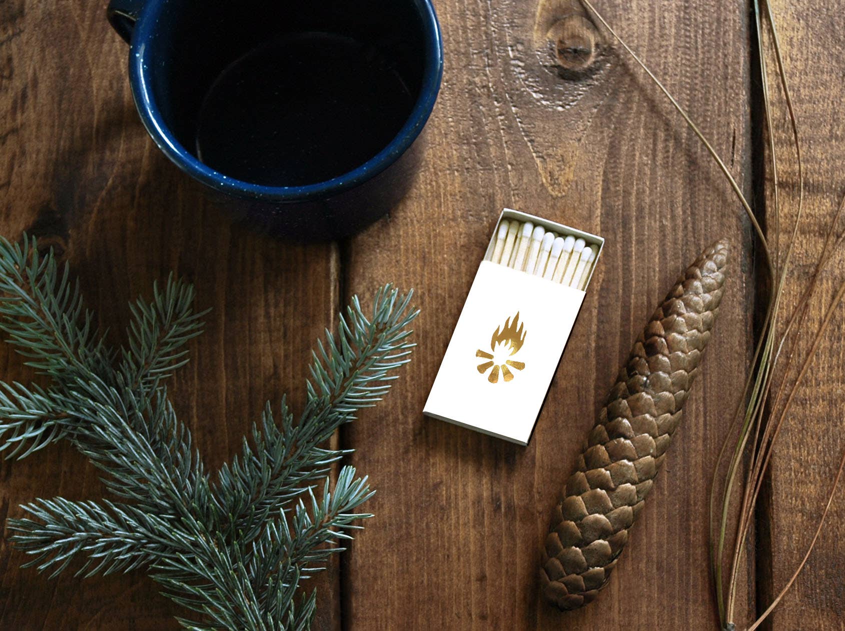 Gold Campfire Black Matchbox, photo 2 of 6