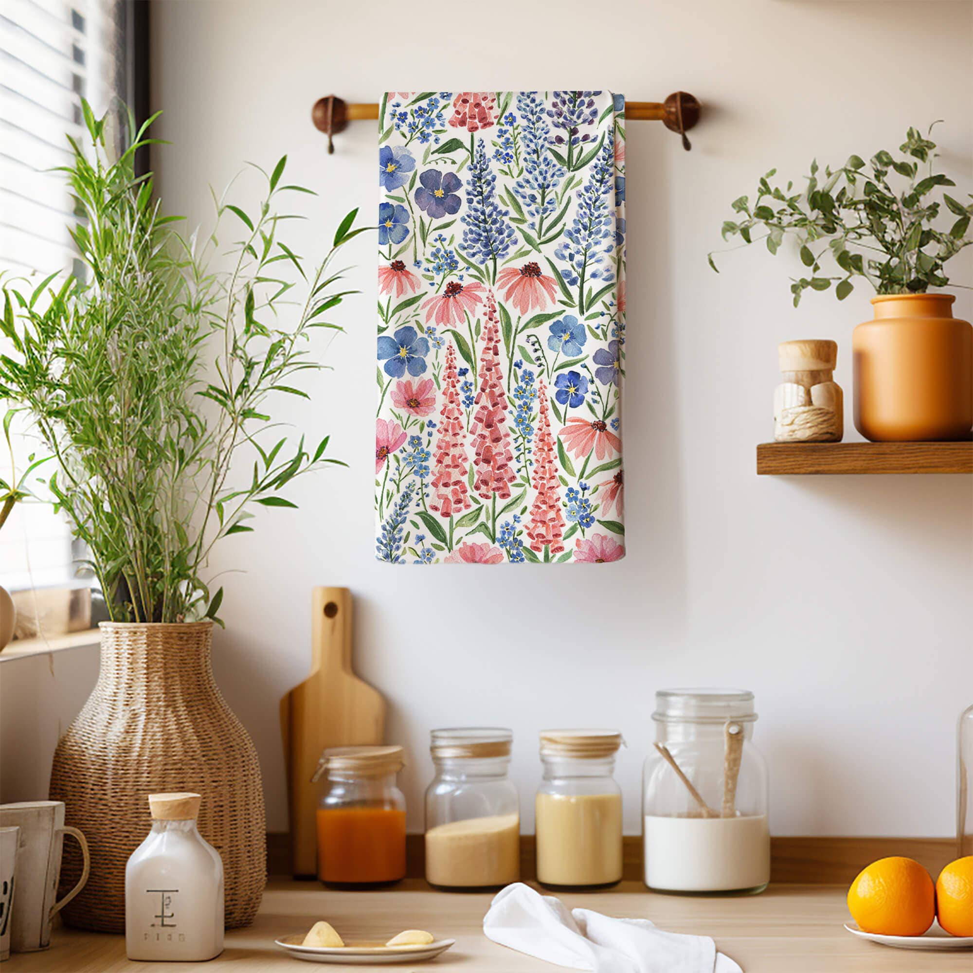 Wildflower Tea Towel | Summer Floral Design, photo 2 of 6