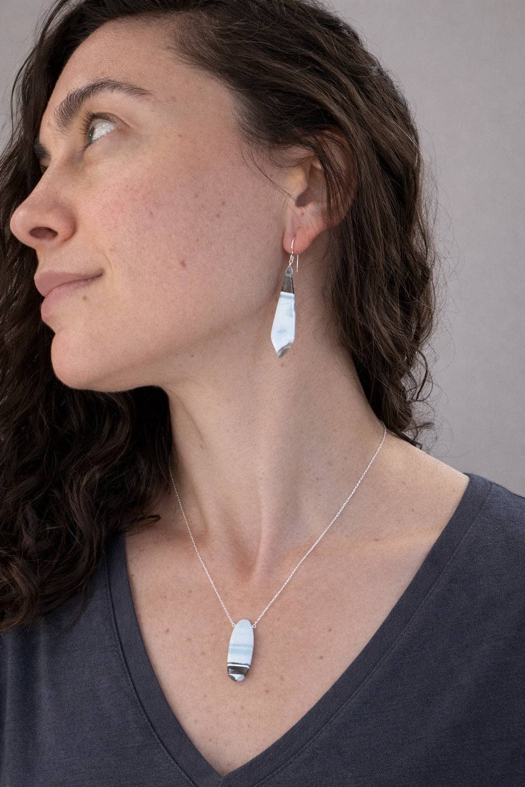 Blue Opal Necklace: B, photo 4 of 8