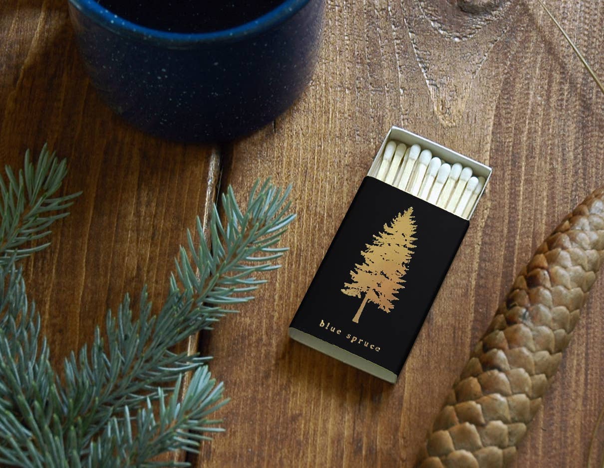 Blue Spruce Tree Matchbox | Pine Tree Match Box, photo 5 of 6