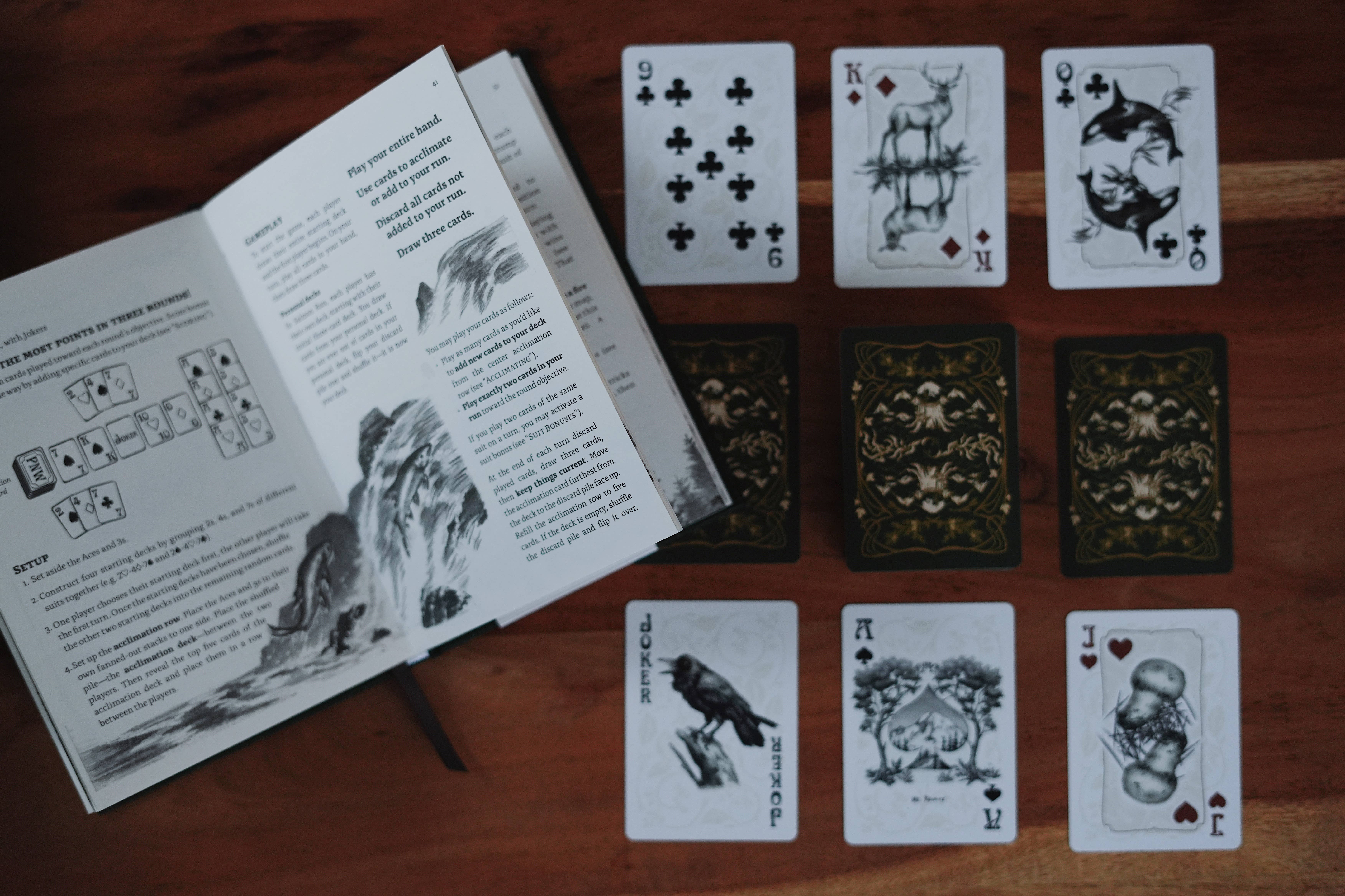 PNW Evergreen Playing Cards, photo 3 of 4