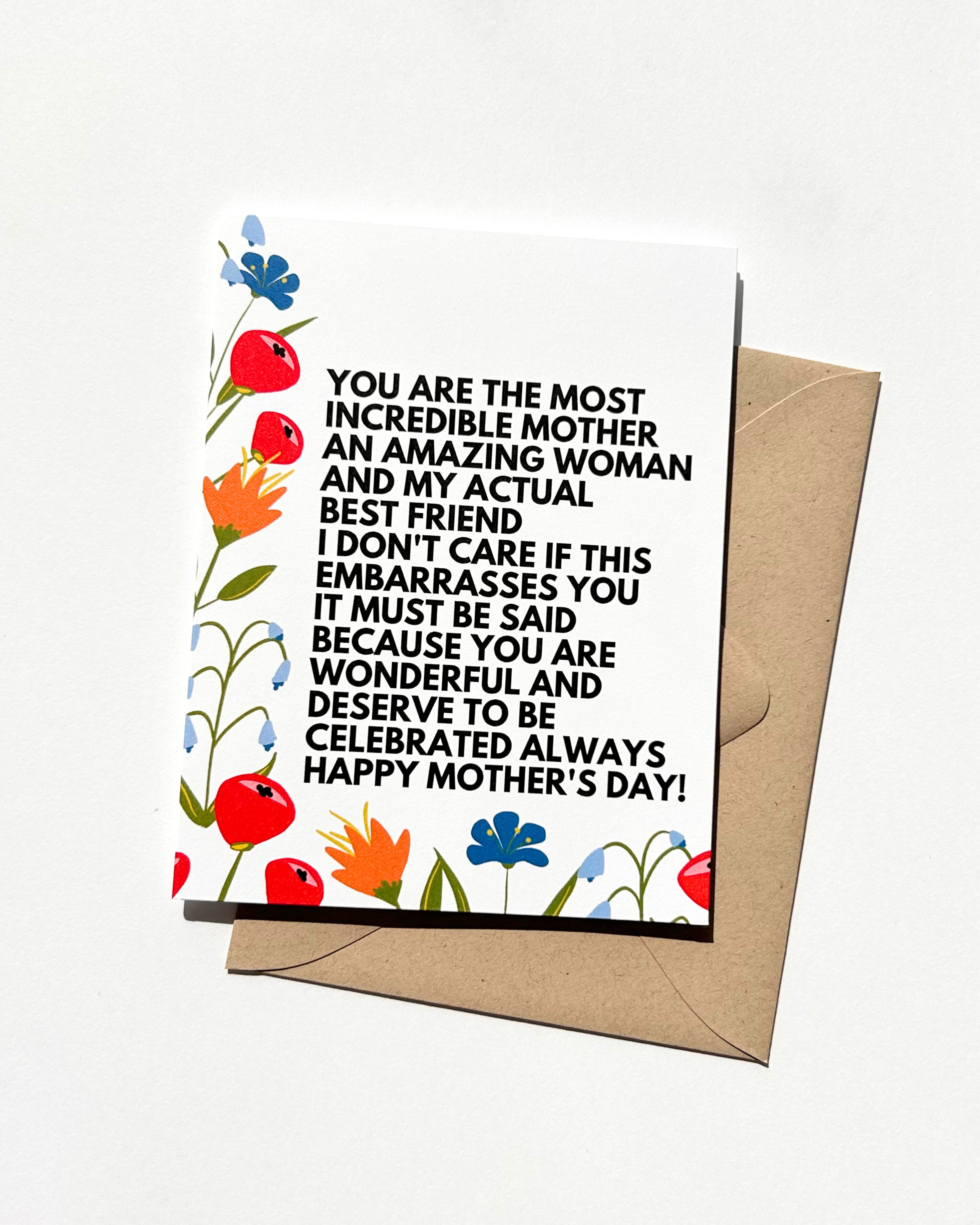Funny Mother's Day Card Sweet You're the Best Mom Rant, photo 1 of 3