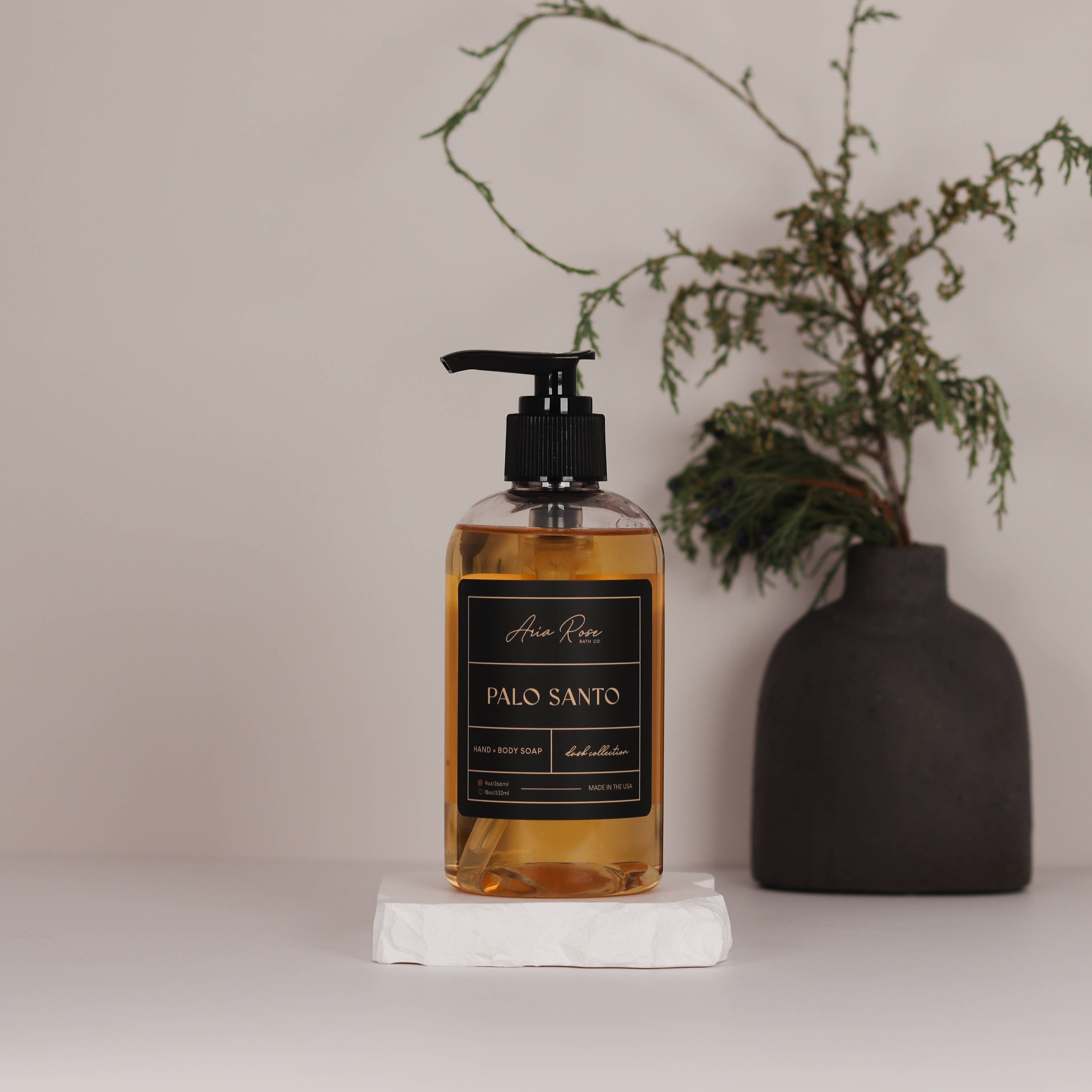 Palo Santo Hand + Body Liquid Soap - Dusk Collection: 9 oz, photo 1 of 4