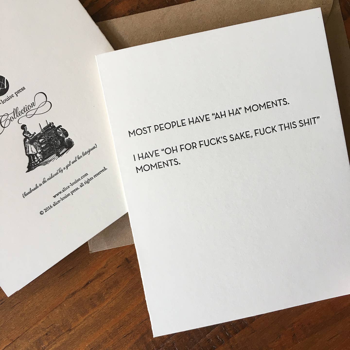Ah Ha Moments Card