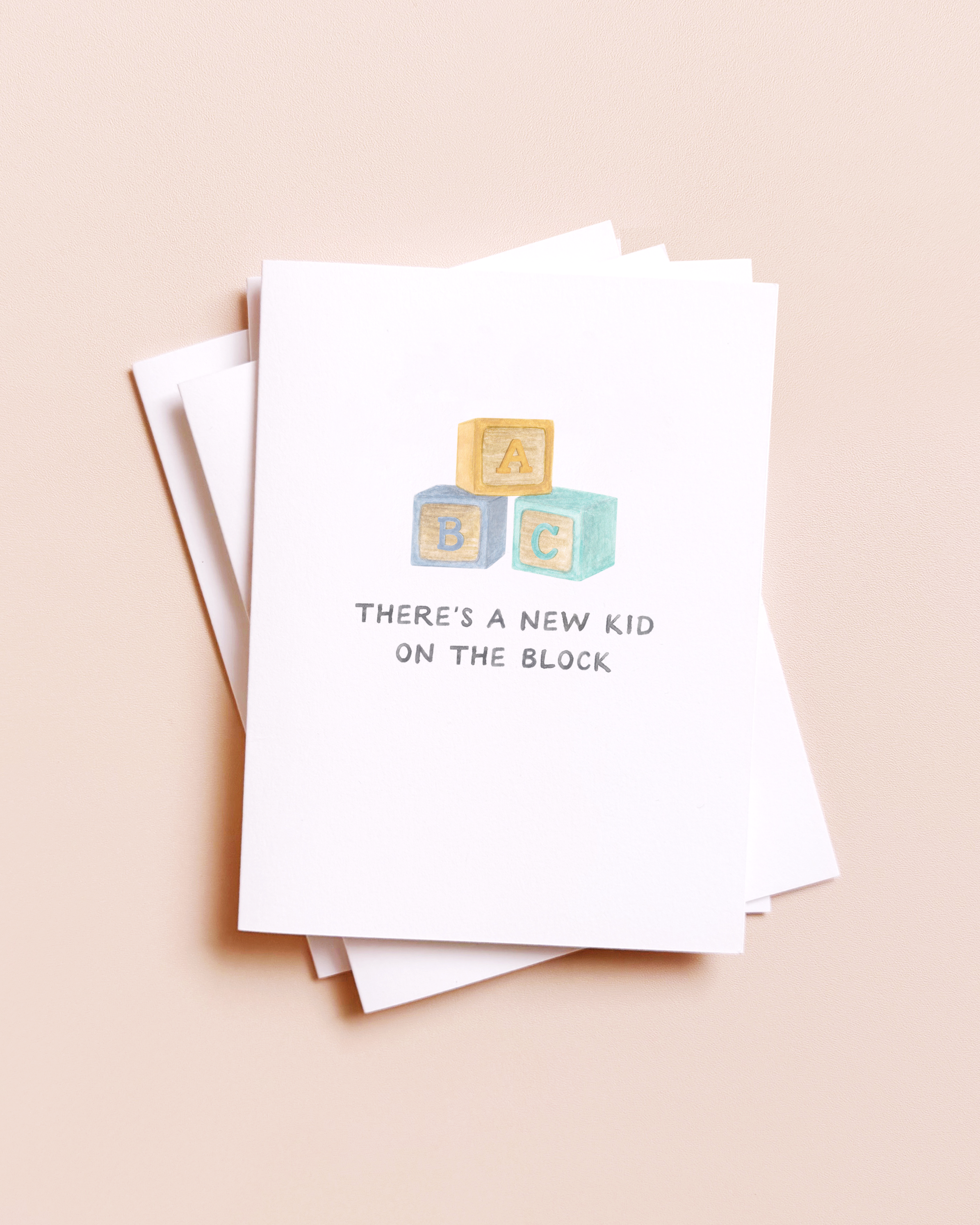 New Kid On The Block — Pop Culture Pun New Baby Card, photo 1 of 2