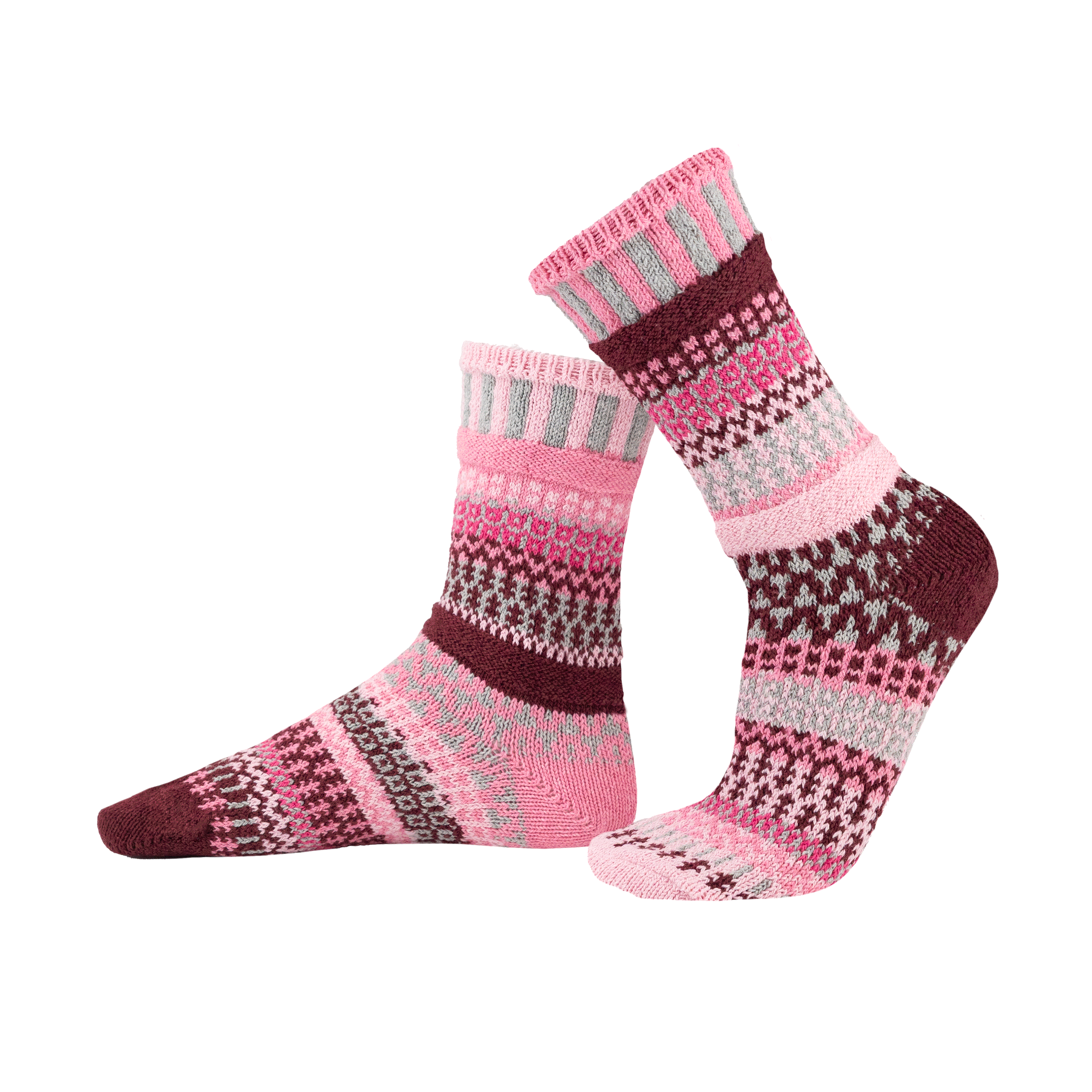 Alpenrose Crew Socks I Gives Back to Breast Cancer Survivors: Small (Women 6 - 8 / Men 5 - 7), photo 1 of 2