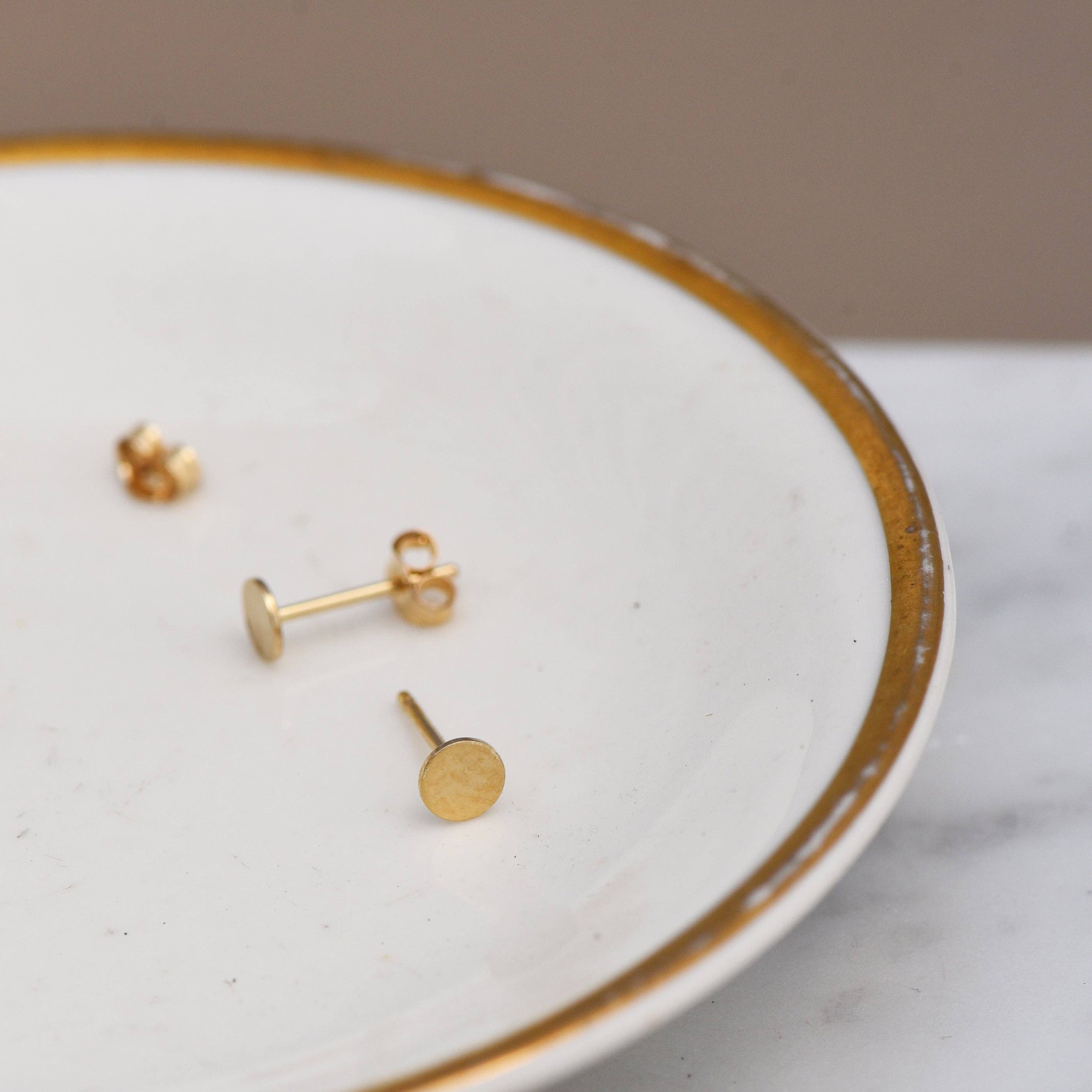 La Pointe Post Earrings: 14k gold fill, photo 1 of 7