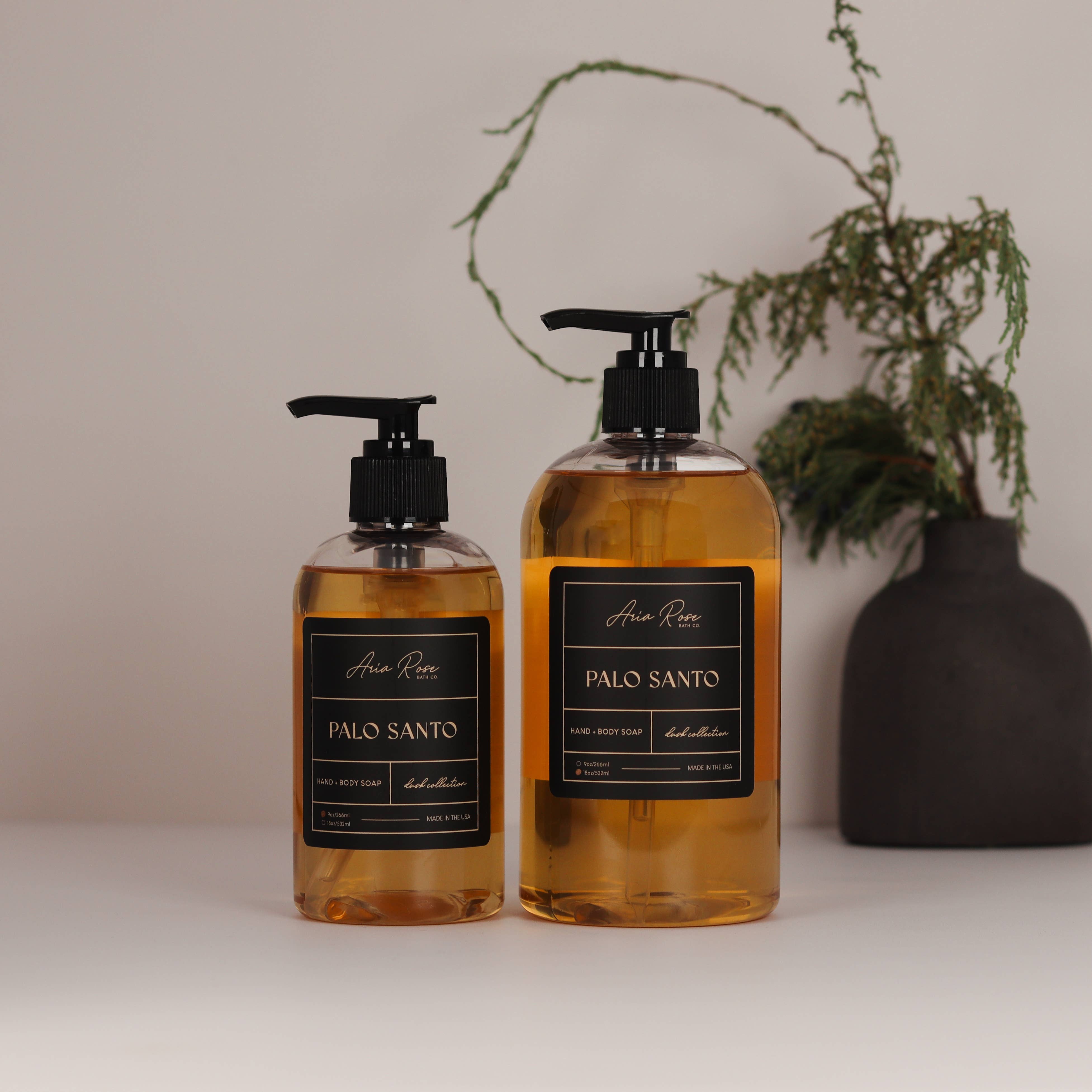 Palo Santo Hand + Body Liquid Soap - Dusk Collection: 9 oz, photo 2 of 4