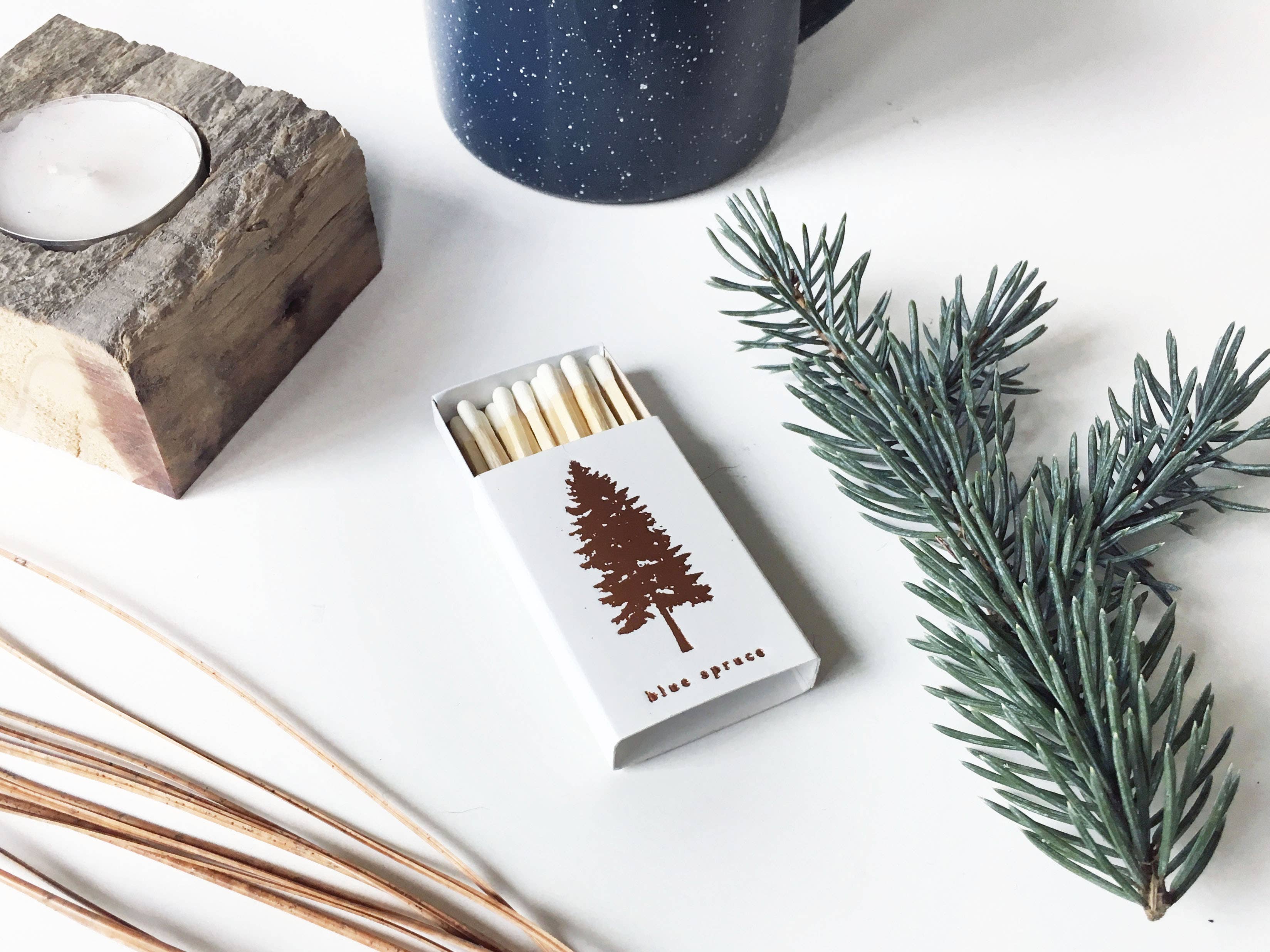 Blue Spruce Tree Matchbox | Pine Tree Match Box, photo 4 of 6