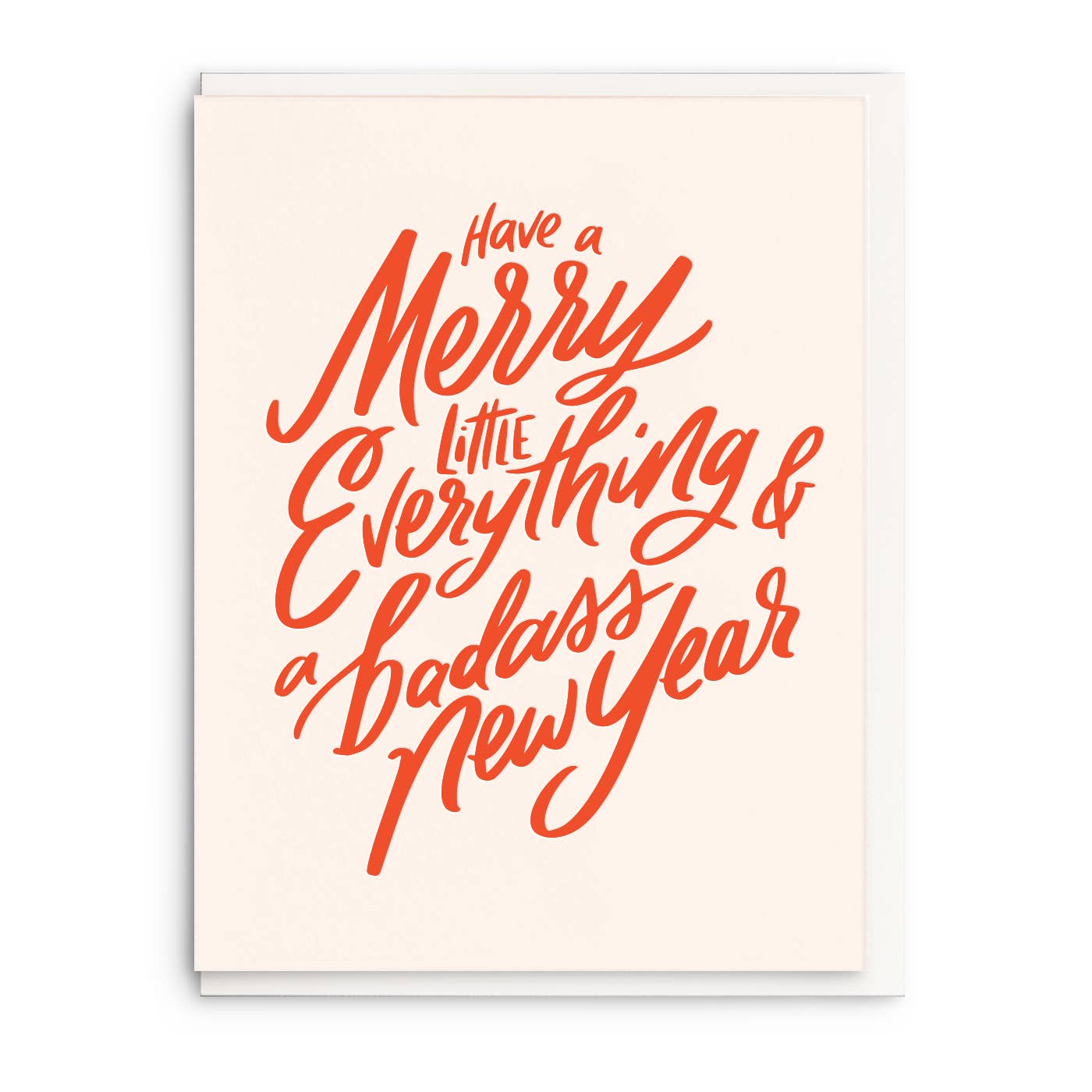 Merry Little Everything - Letterpress Holiday Greeting Card