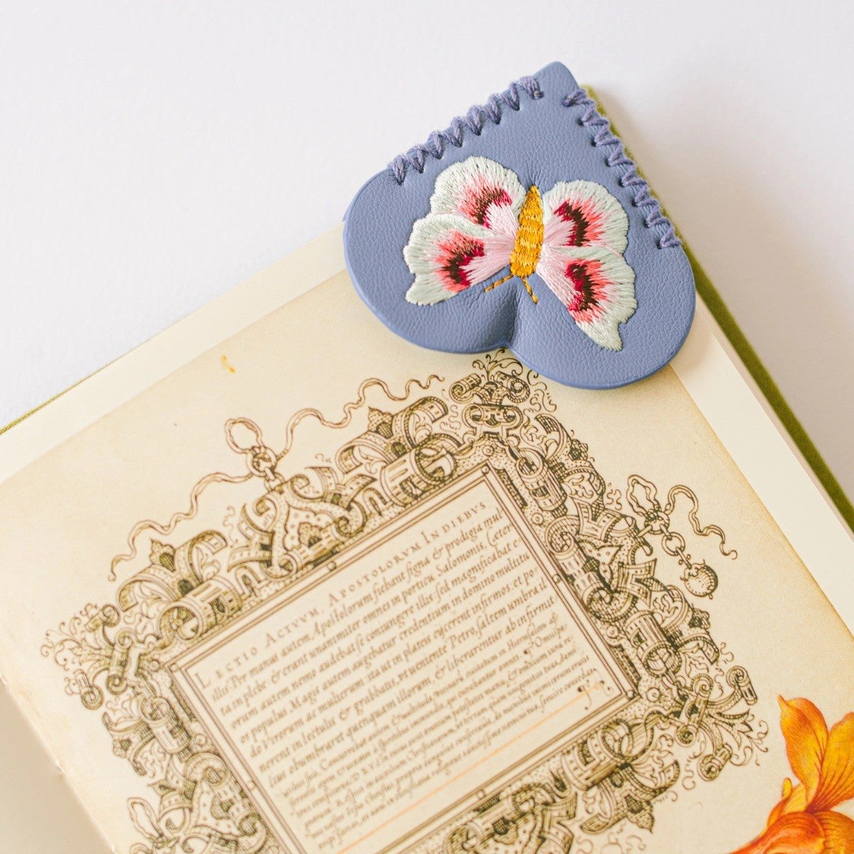 Embroidered Hearts Corner Bookmark Set of 2, photo 3 of 3
