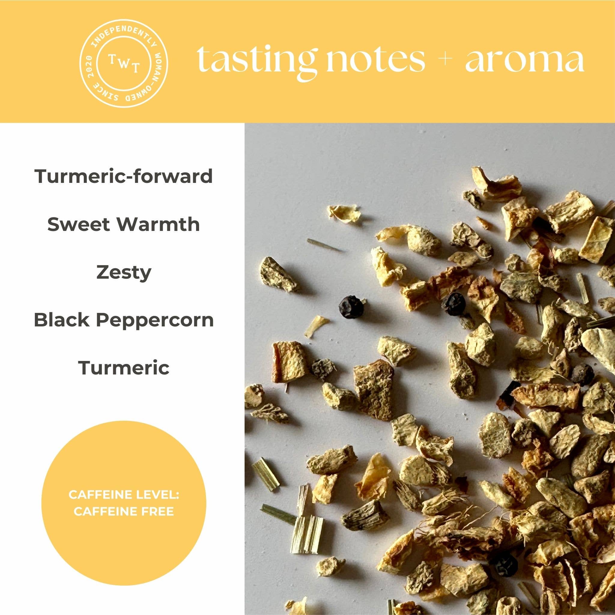 Turmeric Ginger Mini Tea Tube (5 tea bags), photo 5 of 8