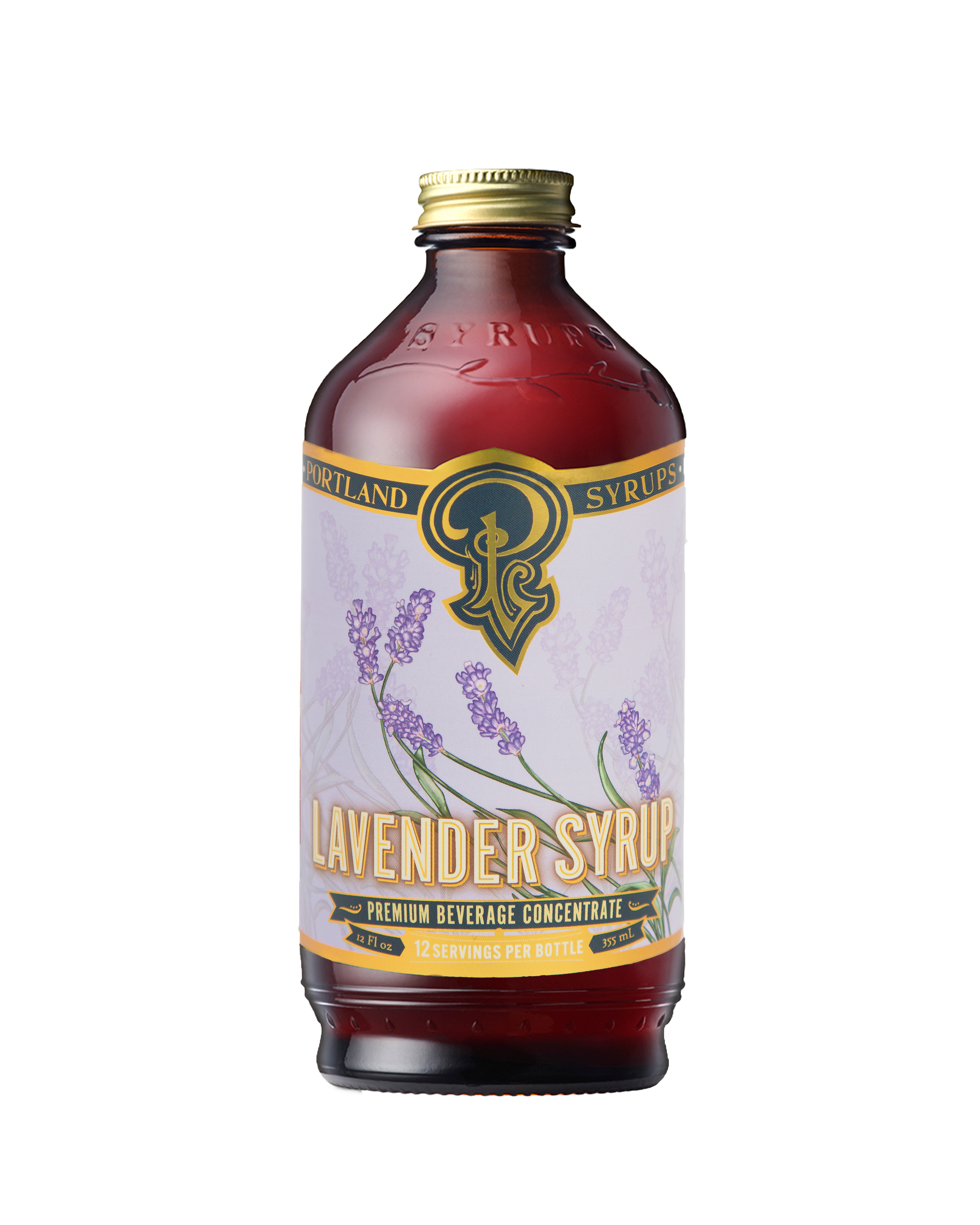 Lavender Syrup 12oz - cocktail / mocktail beverage mixer, photo 1 of 8