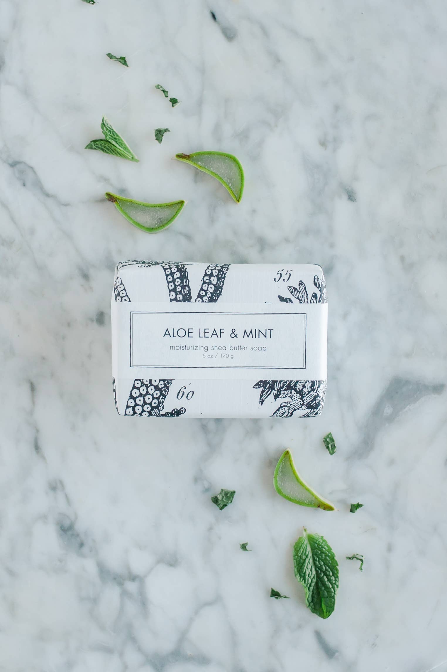 Aloe Leaf & Mint Shea Butter Soap - Bath Bar, photo 4 of 6
