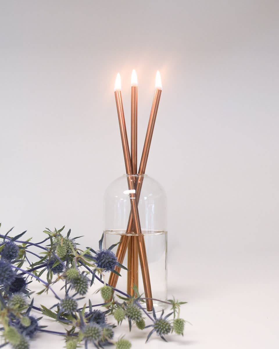 Champagne Everlasting Candles – Reusable Steel Oil Candles, photo 8 of 8