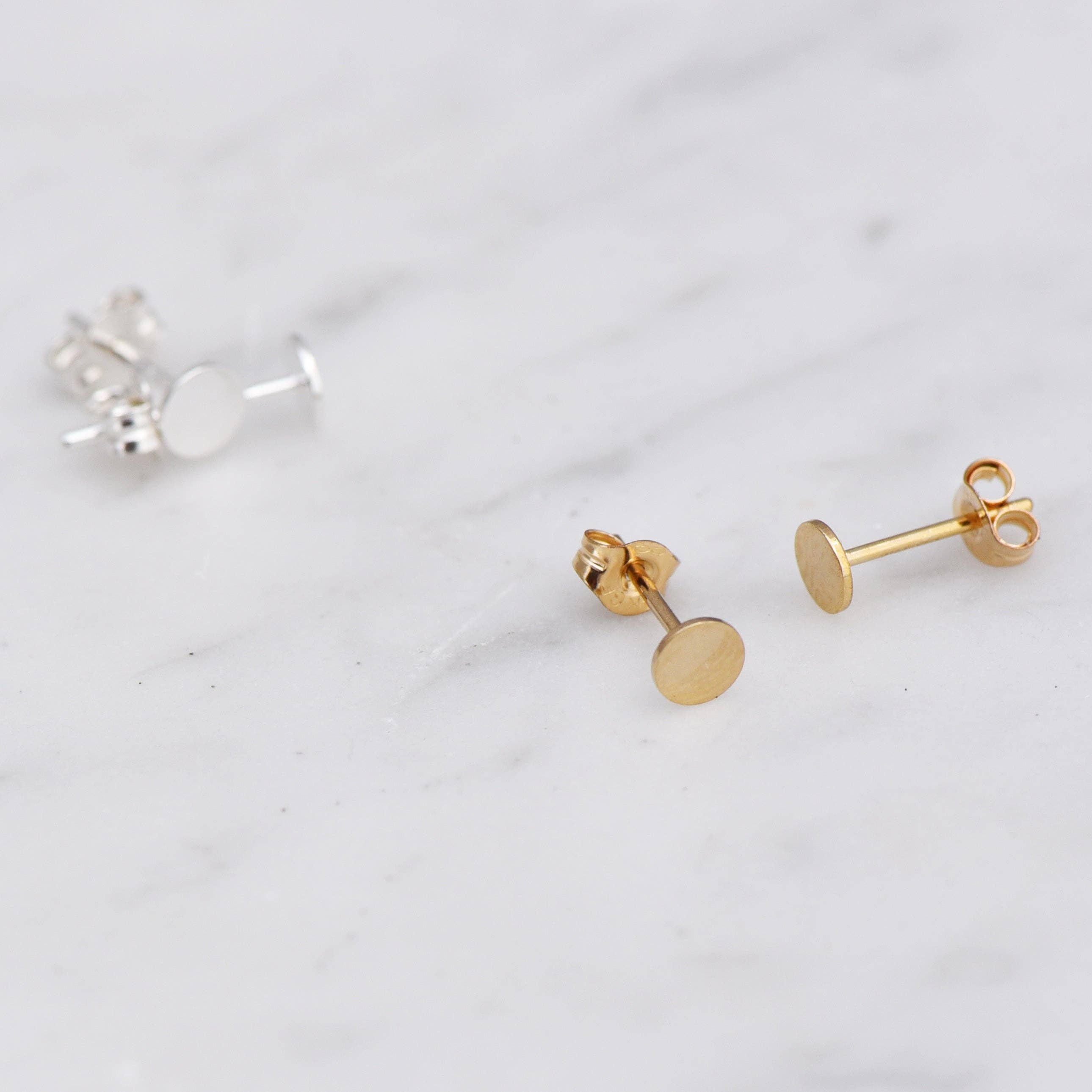 La Pointe Post Earrings: 14k gold fill, photo 2 of 7