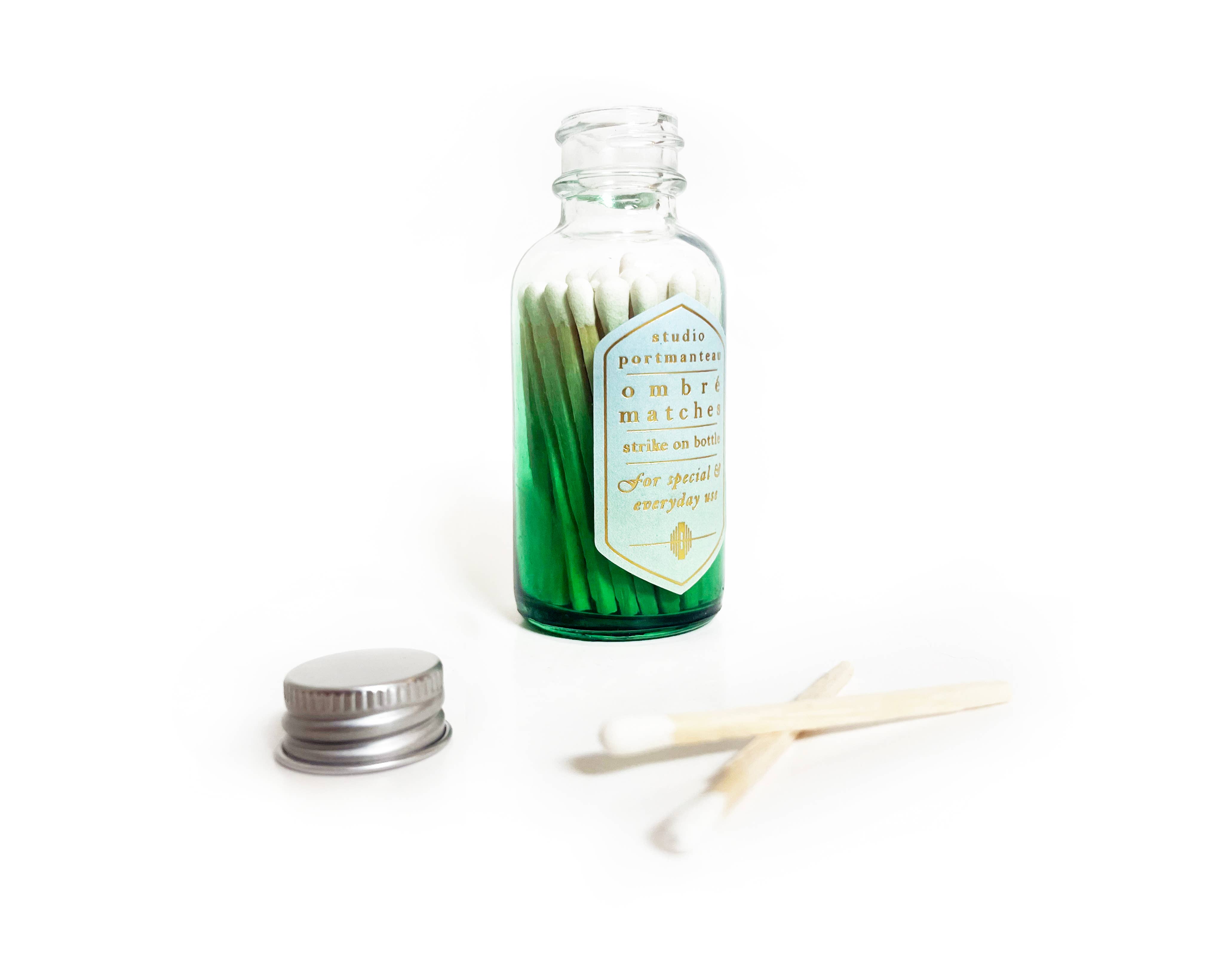 Peppermint Green Ombré Match Bottle | Fine Candle Accessory, photo 5 of 8