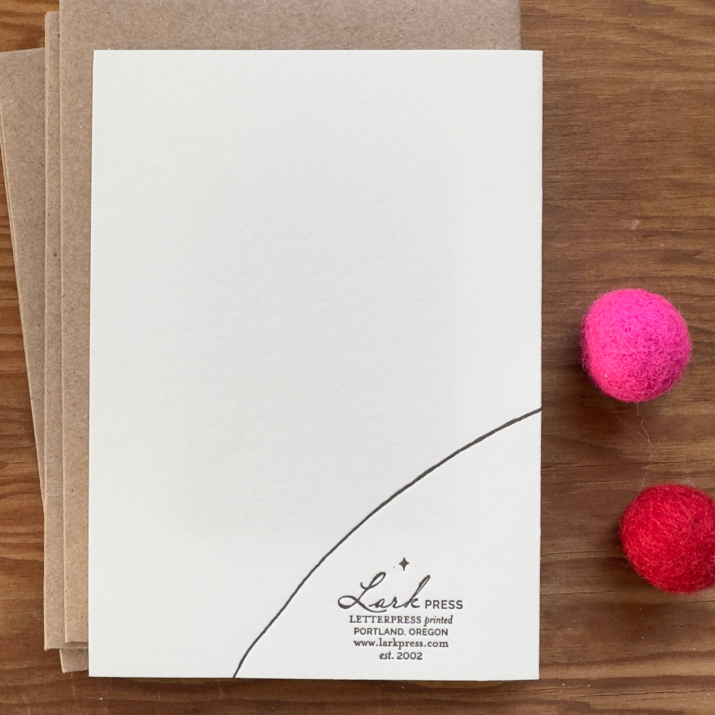 Thank You Letterpress Greeting Card with Flowers, photo 2 of 3