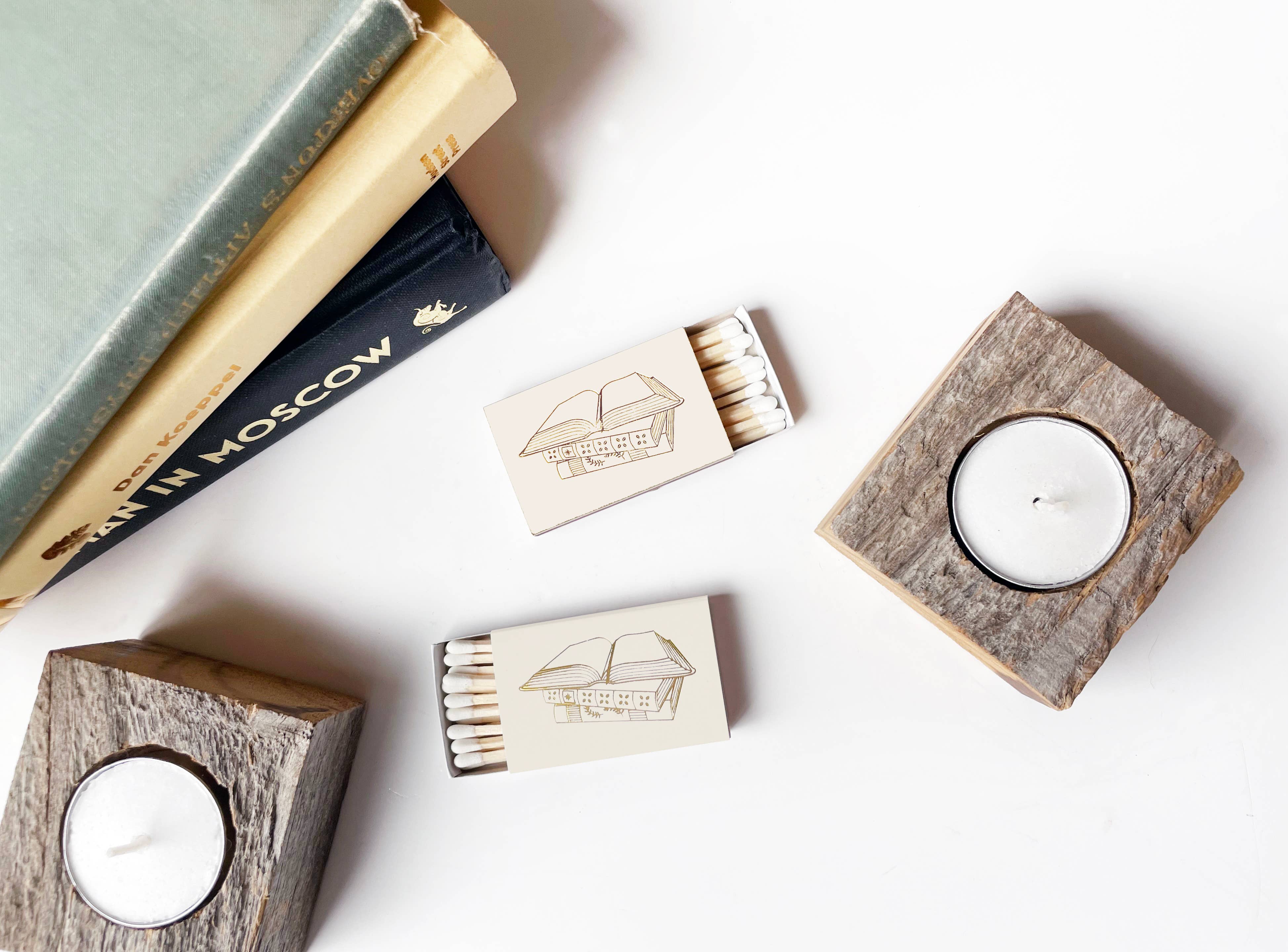 Book Lover Matchbox | Bibliophile Matches | Literary Candle, photo 2 of 6
