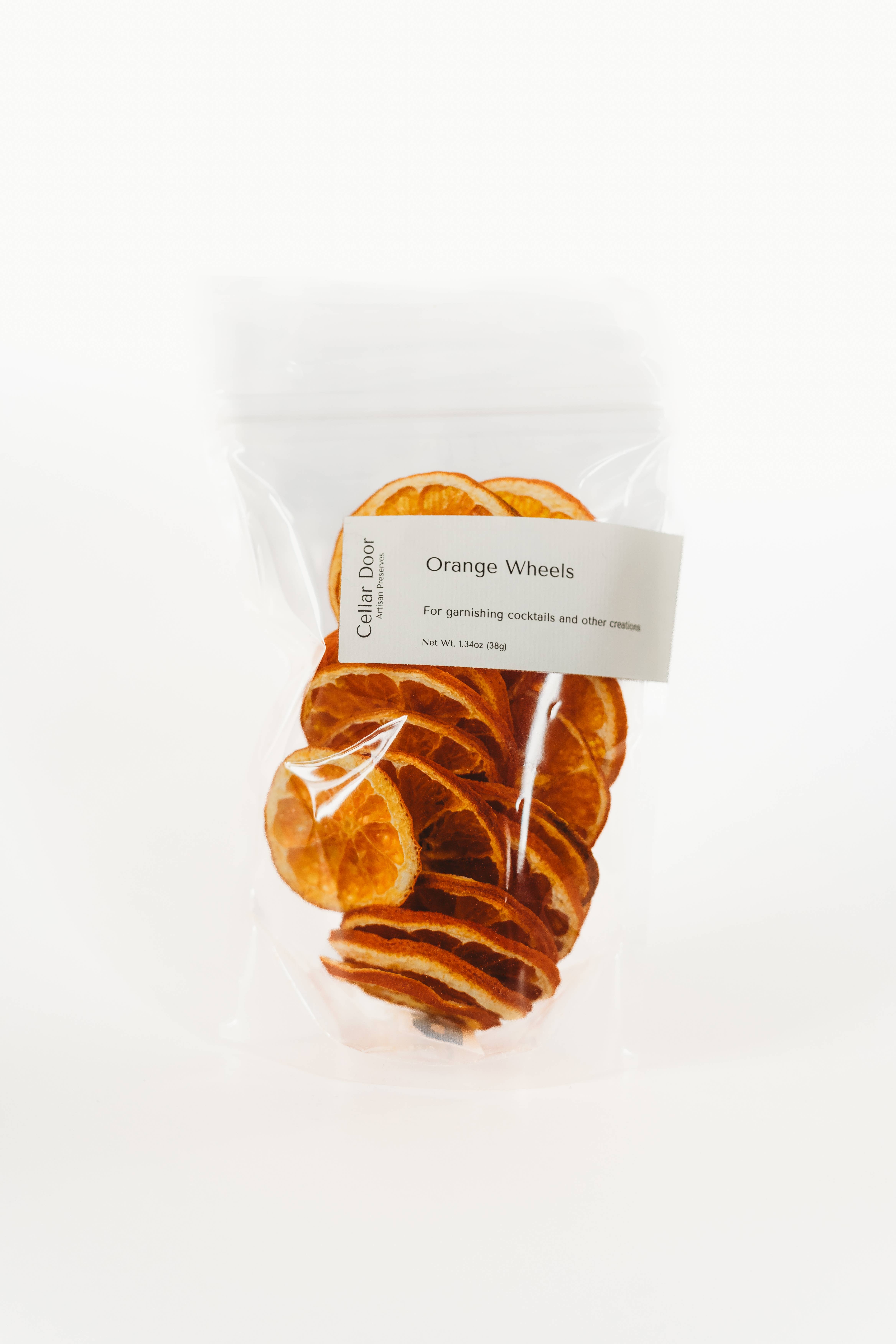 Dehydrated Orange Wheels: 1oz glass jar, photo 2 of 8